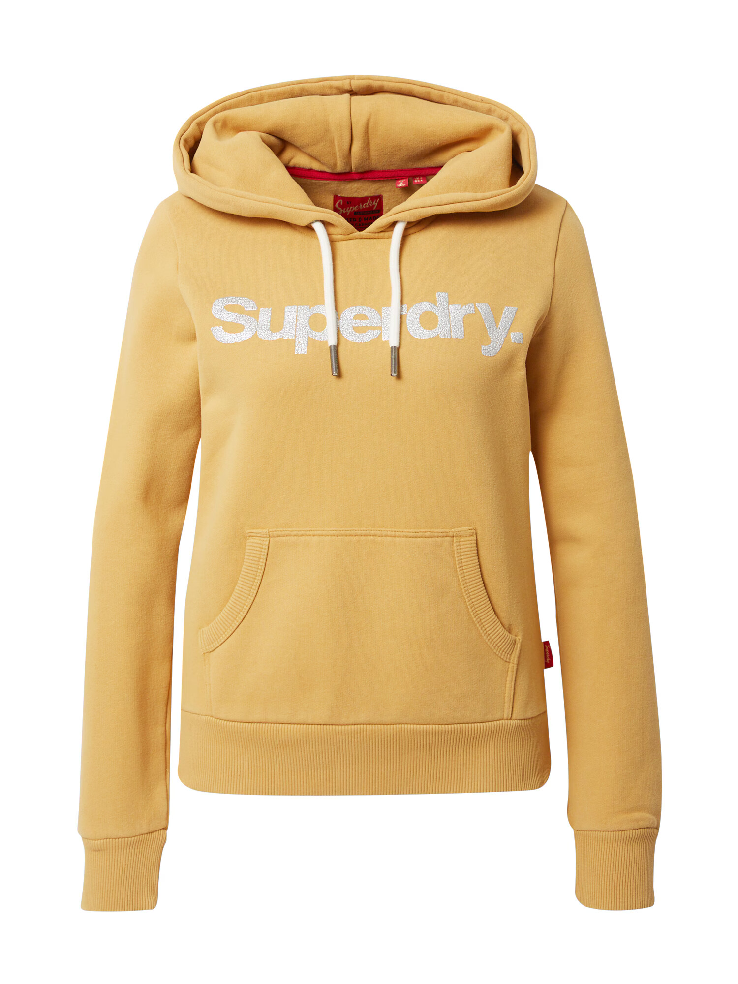 Superdry Bluză de molton galben curry / gri argintiu - Pled.ro