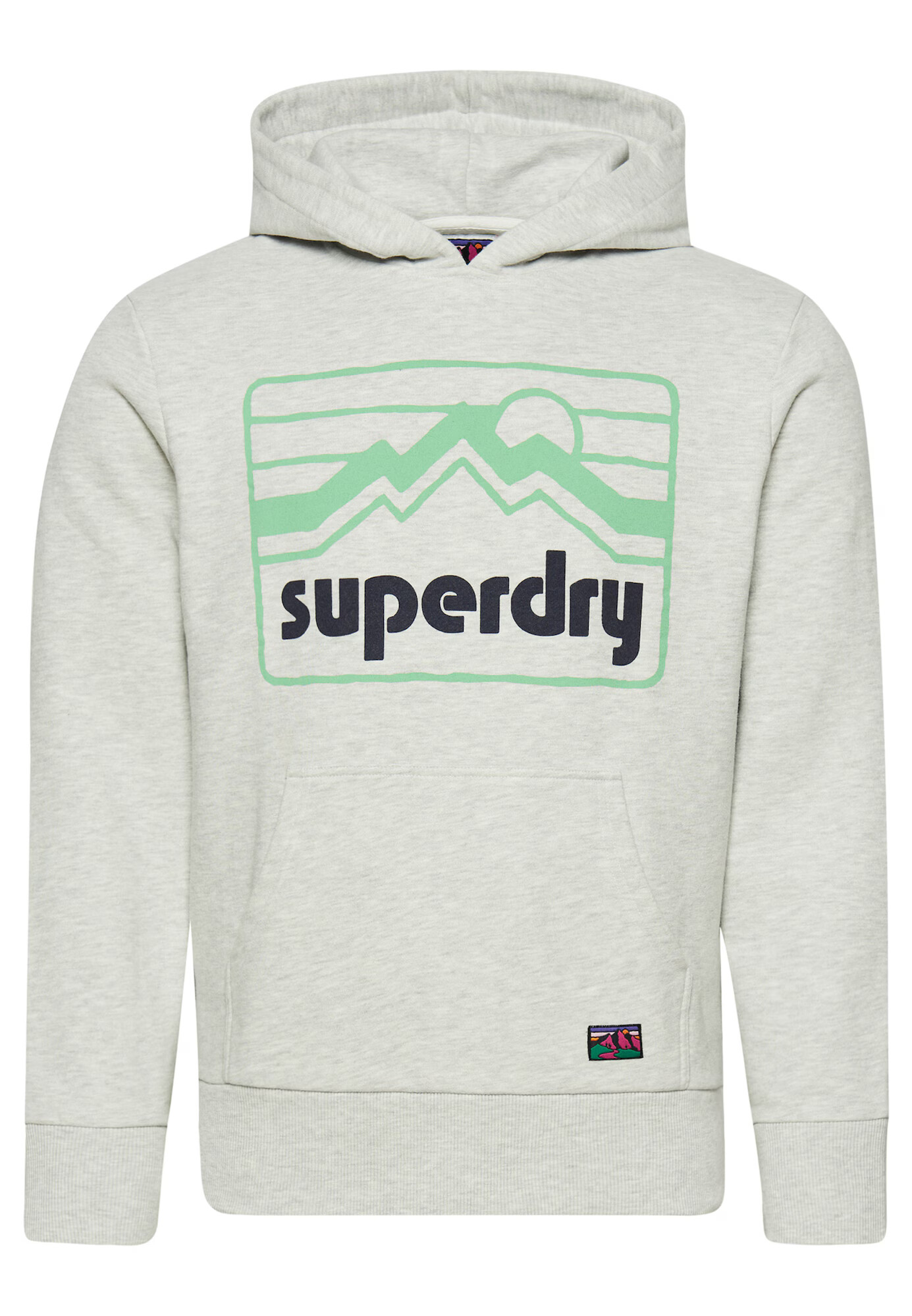 Superdry Bluză de molton 'Vintage 90er Terrain' gri / verde / negru - Pled.ro