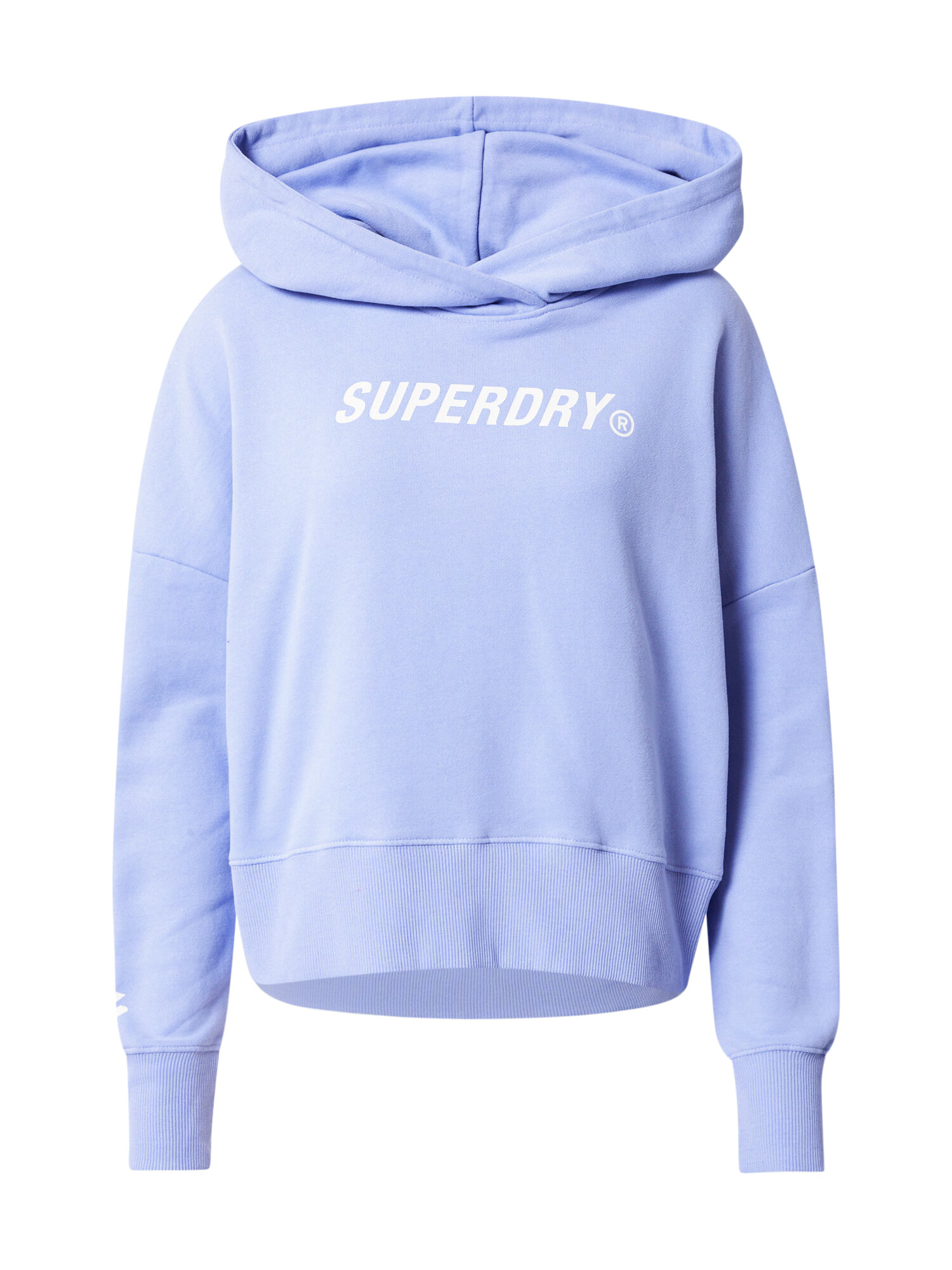 Superdry Bluză de molton mov deschis / alb - Pled.ro