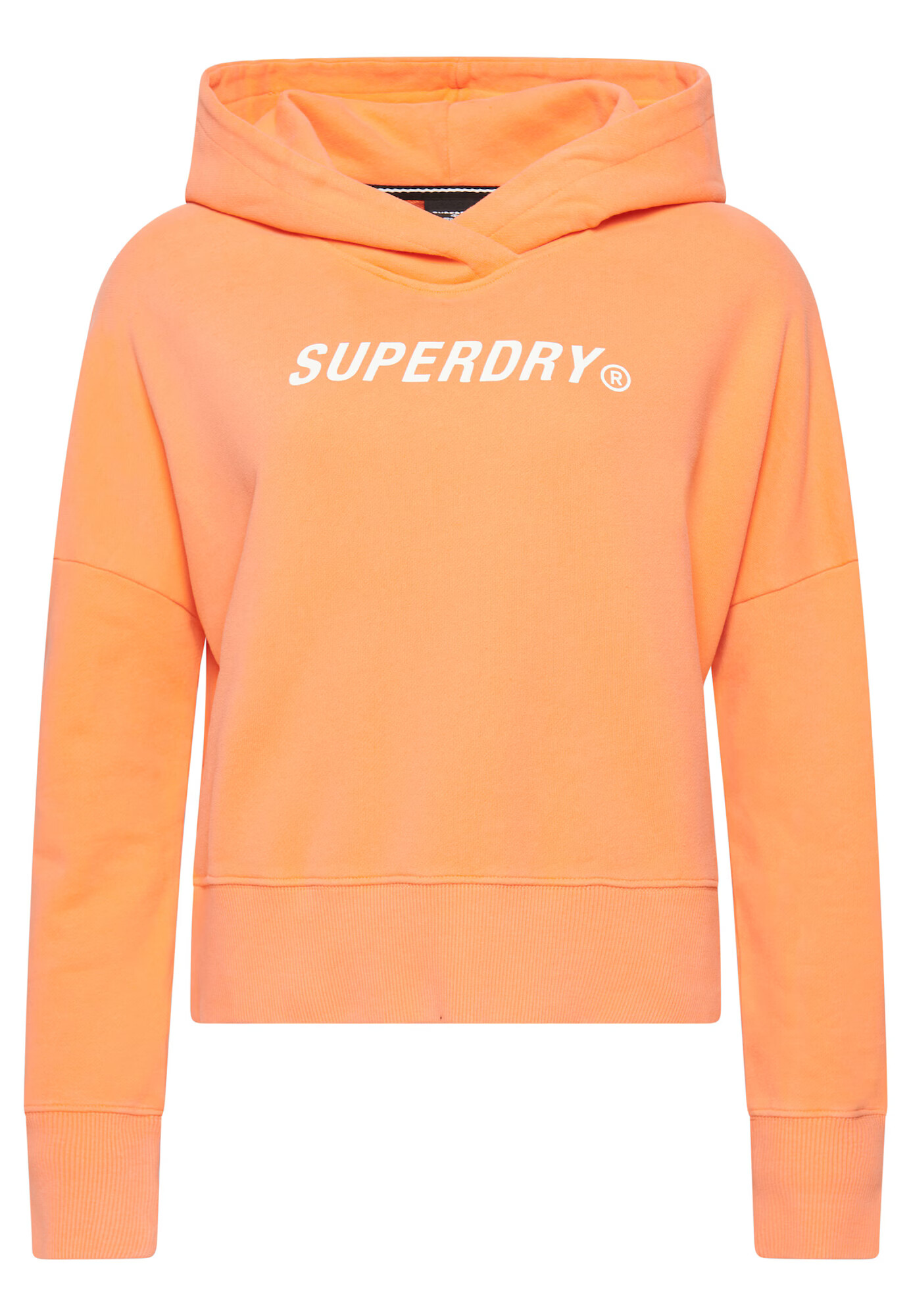 Superdry Bluză de molton portocaliu / alb - Pled.ro