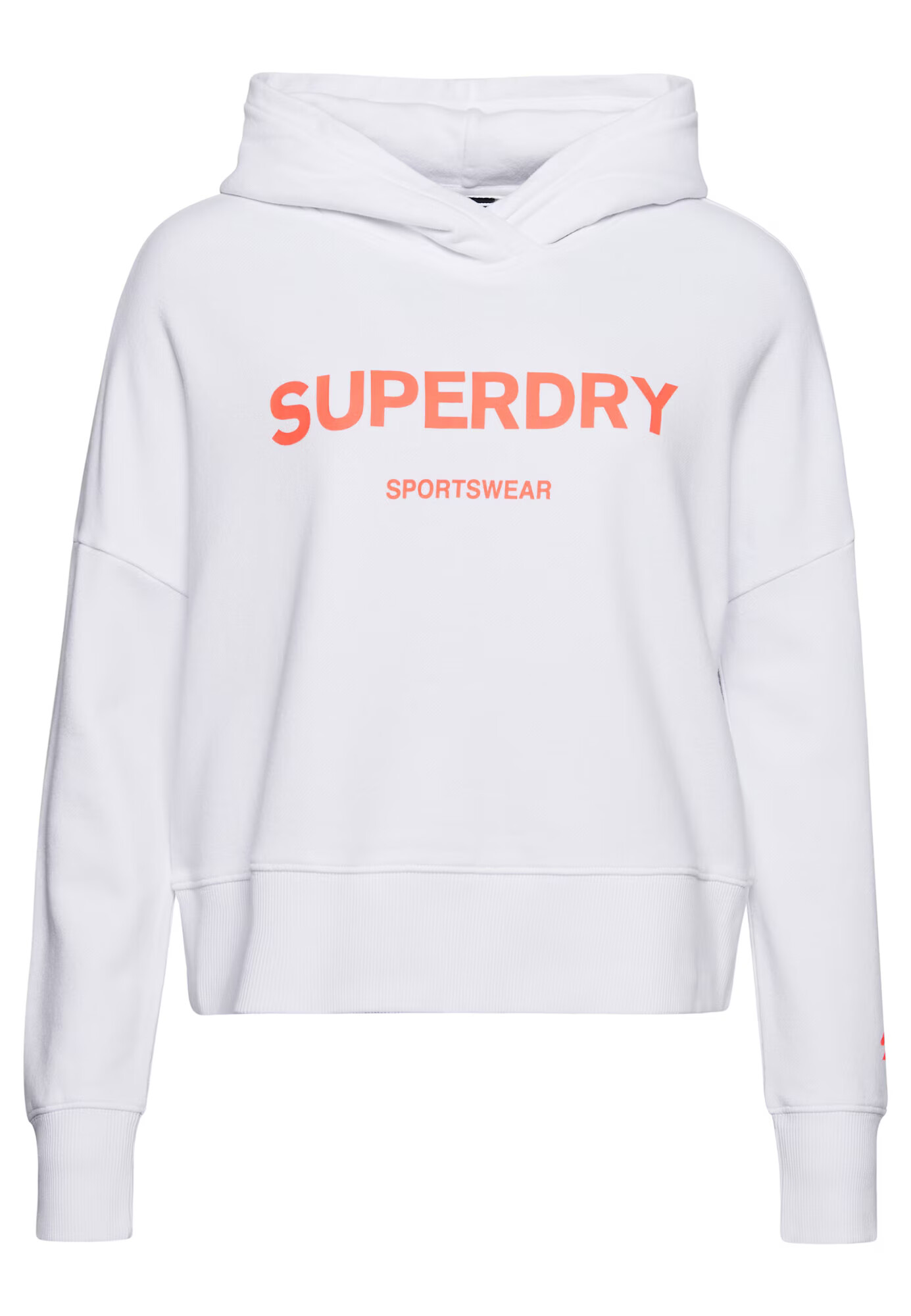 Superdry Bluză de molton portocaliu / alb - Pled.ro