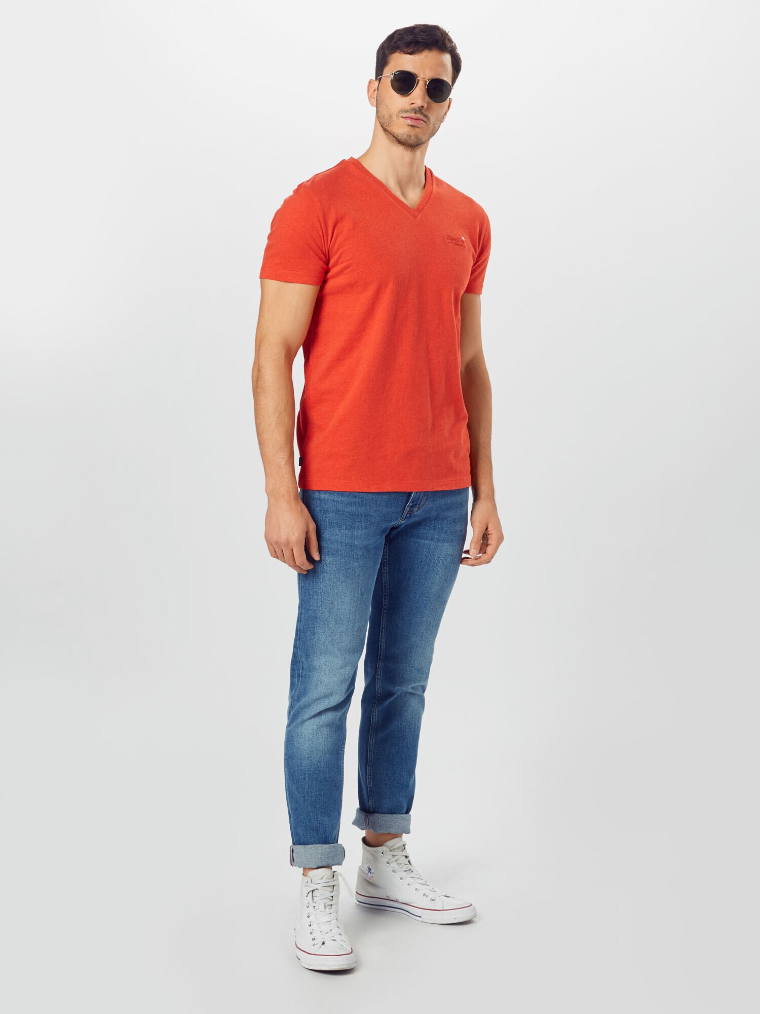 Superdry Tricou portocaliu închis - Pled.ro