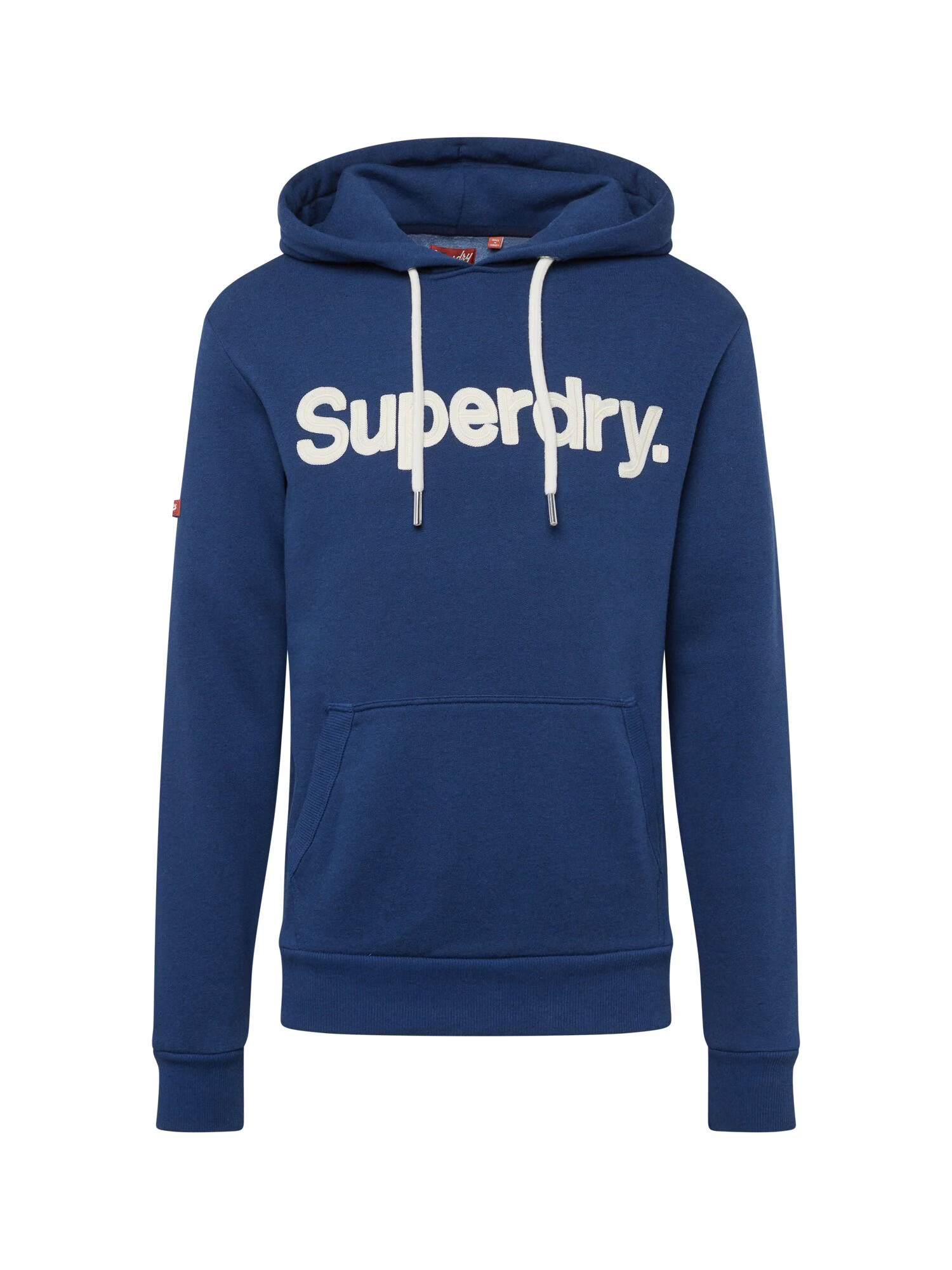 Superdry Bluză de molton safir / alb - Pled.ro