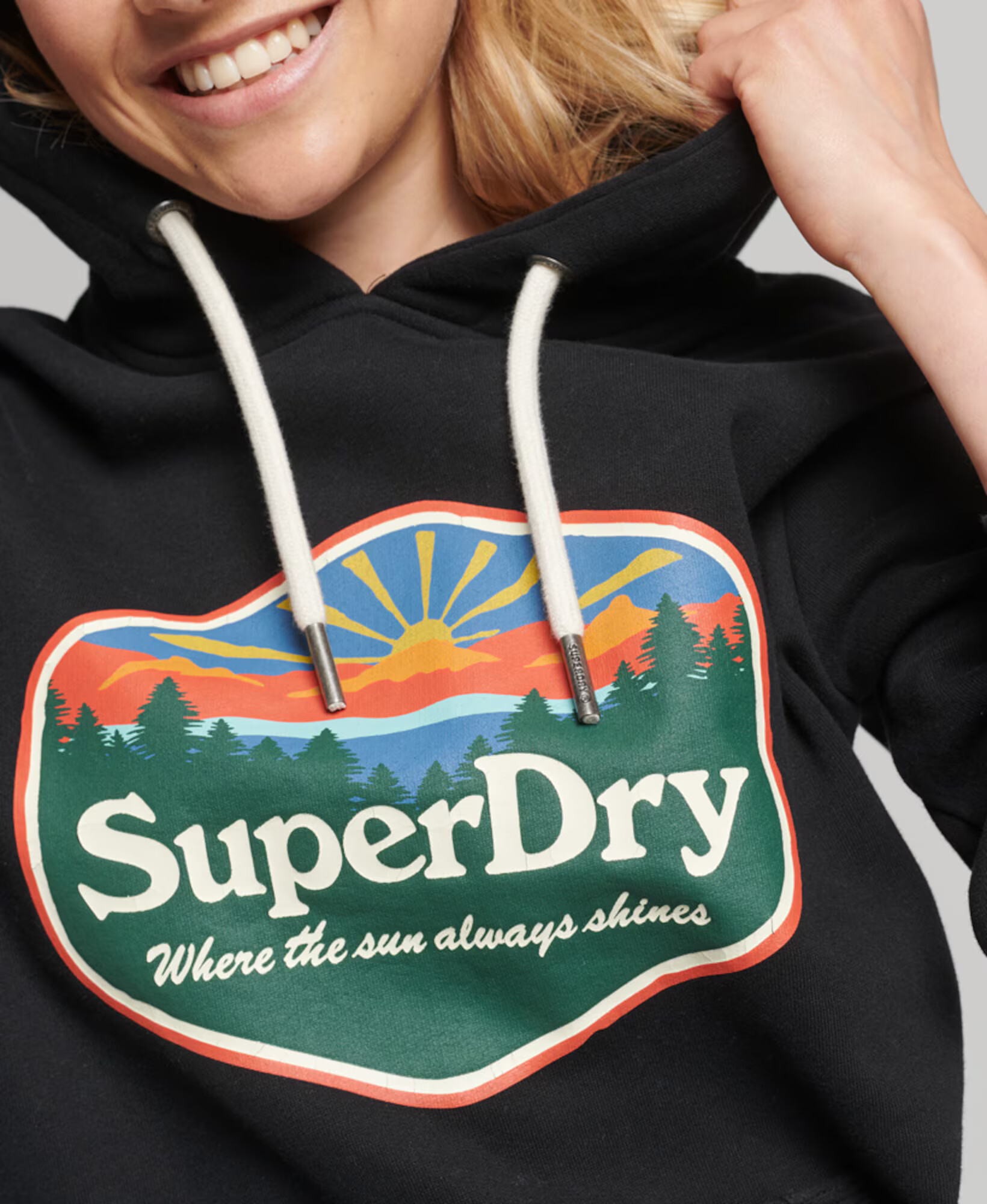 Superdry Bluză de molton 'Travel' mai multe culori / negru - Pled.ro