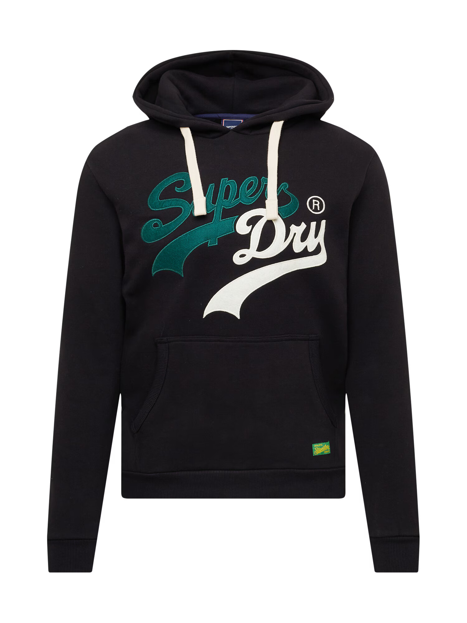 Superdry Bluză de molton verde închis / negru / alb - Pled.ro