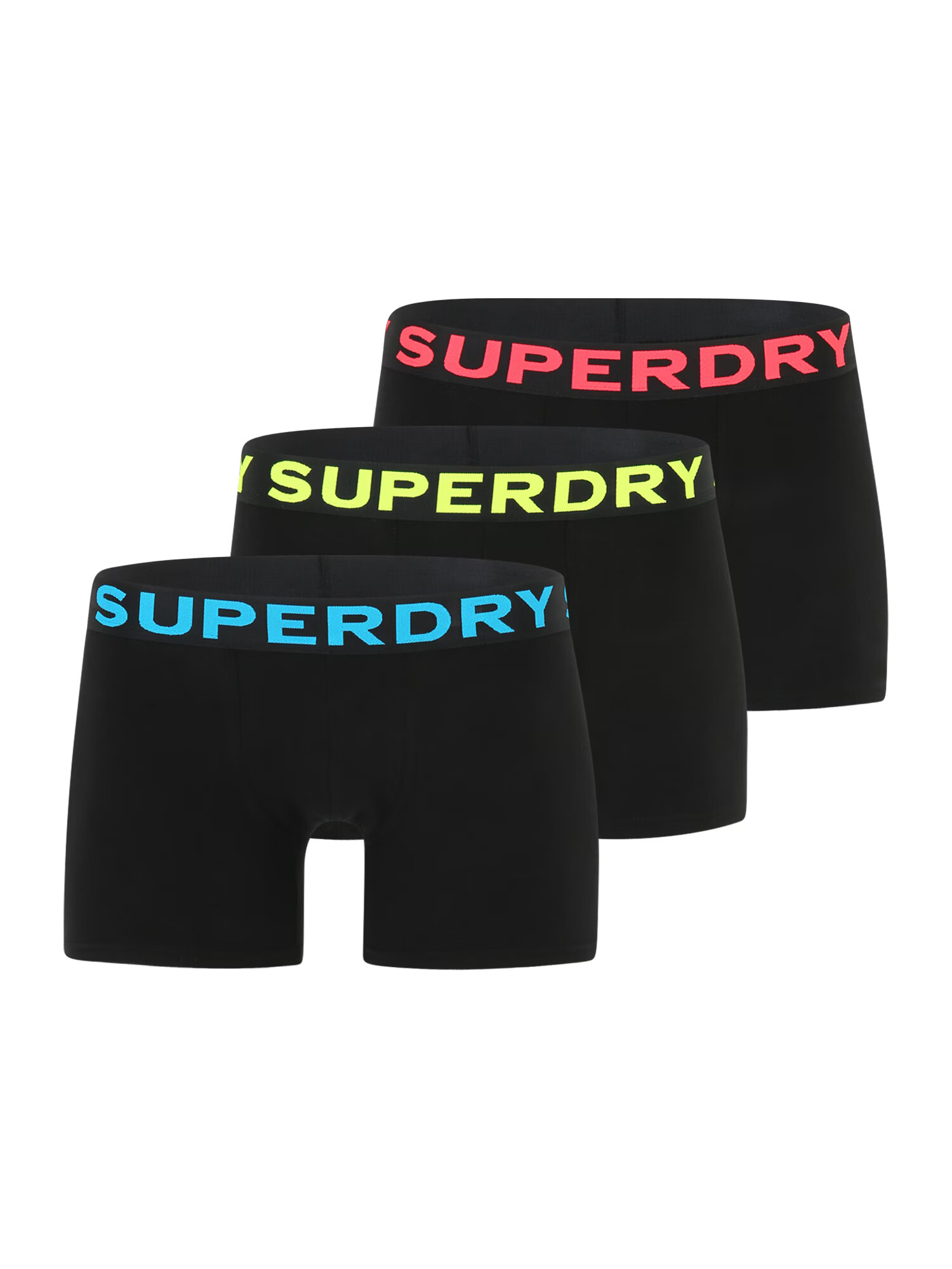 Superdry Boxeri albastru aqua / galben lămâie / roșu / negru - Pled.ro