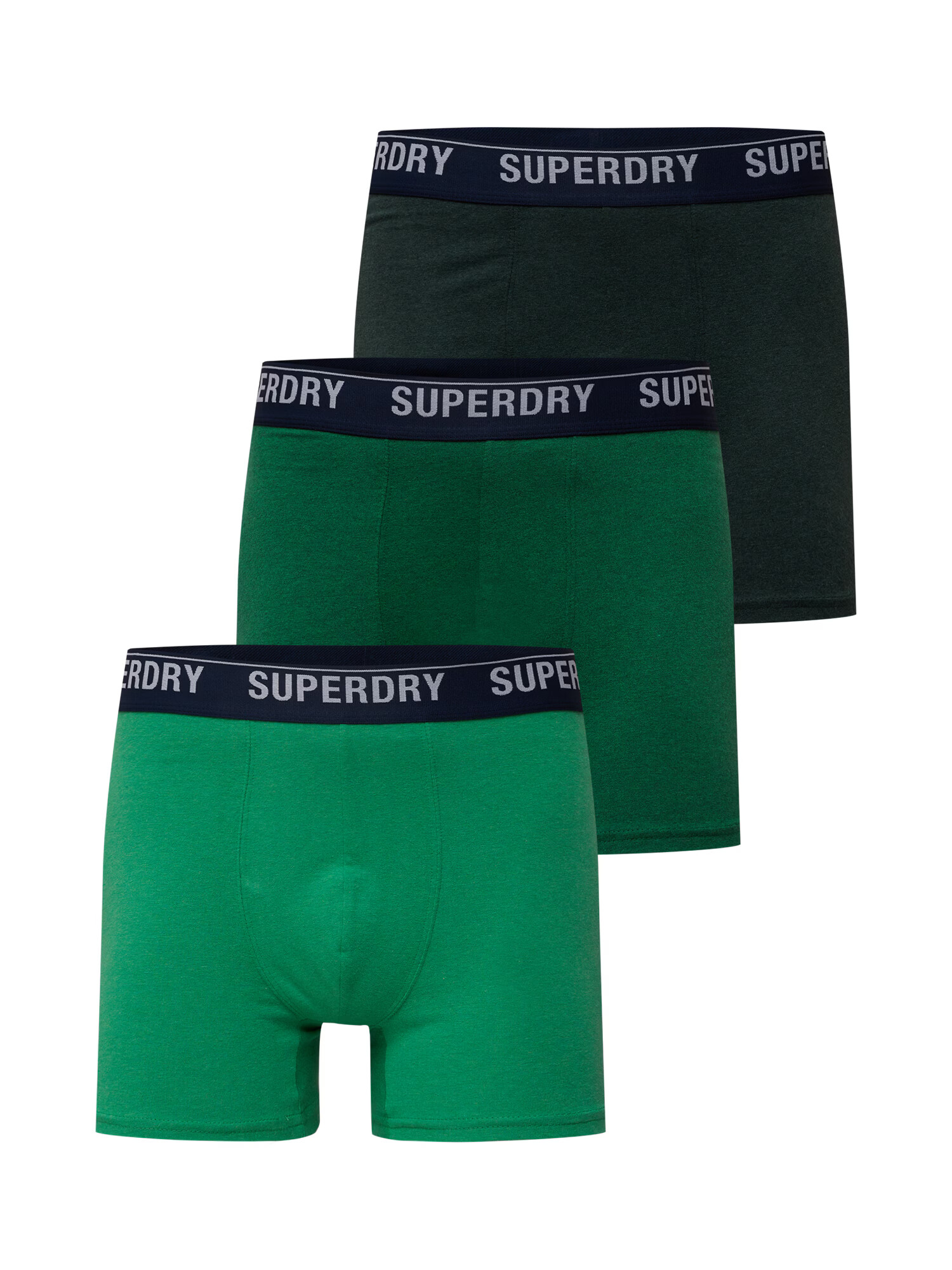 Superdry Boxeri albastru marin / gri deschis / verde / verde pin / verde iarbă - Pled.ro