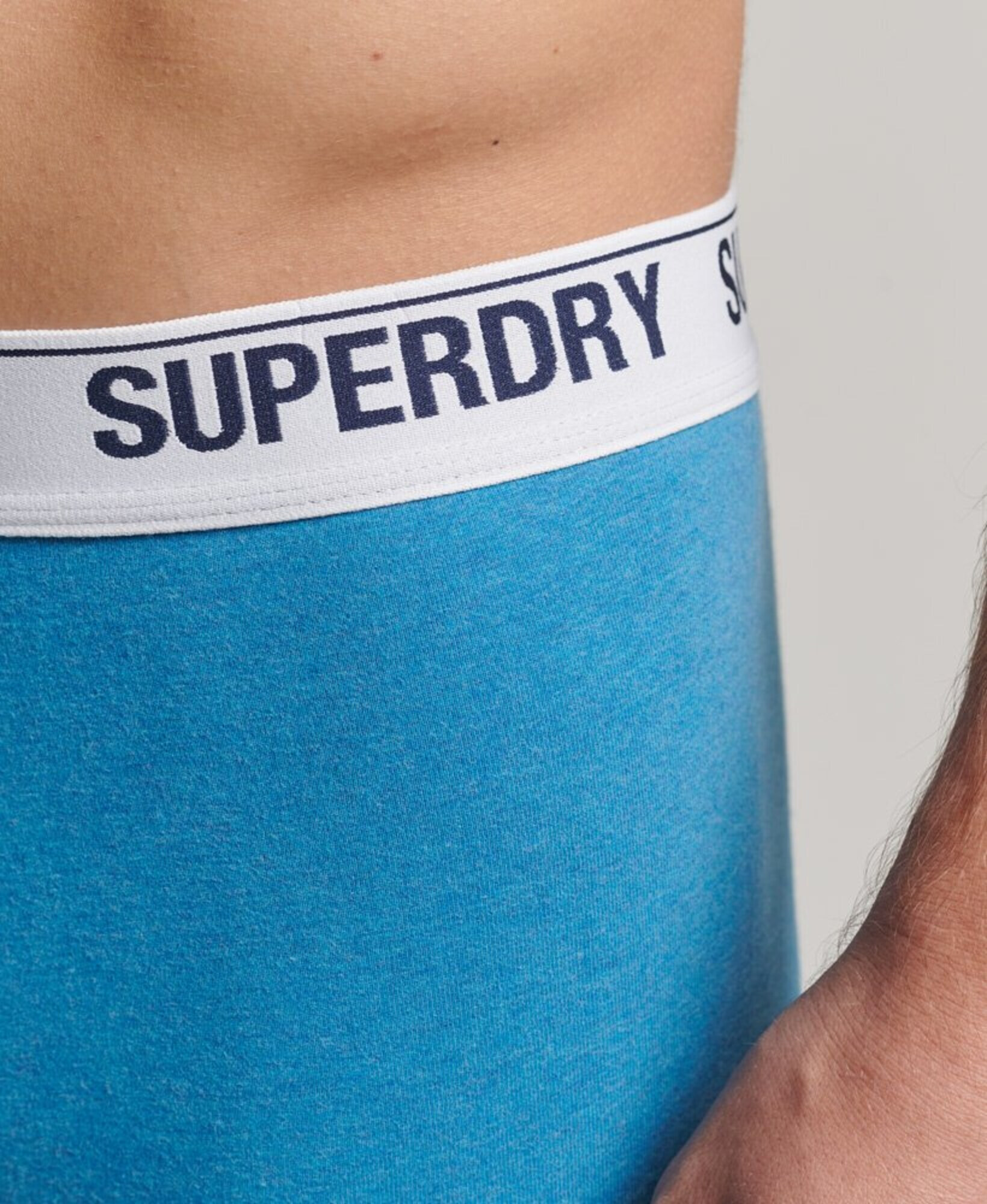 Superdry Boxeri albastru regal / azuriu / negru / alb - Pled.ro