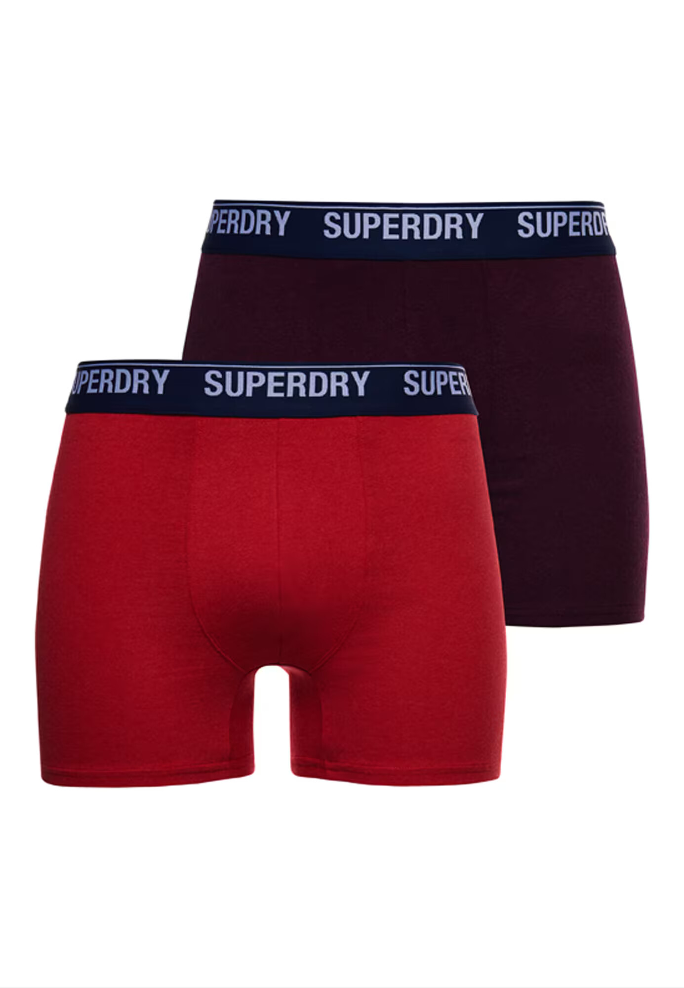 Superdry Boxeri albastru / roșu / roșu burgundy - Pled.ro