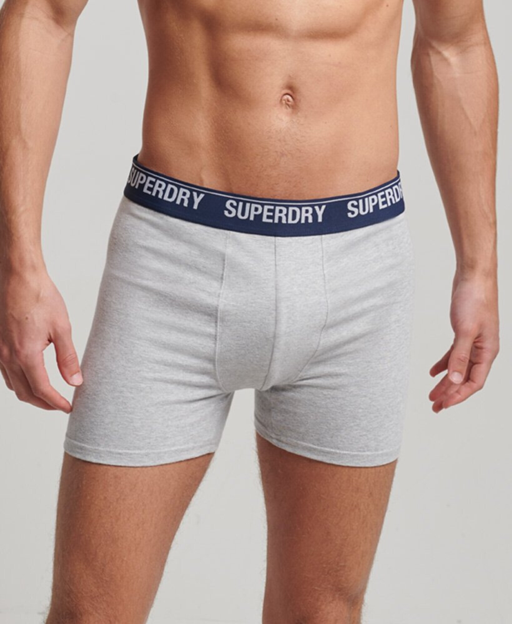 Superdry Boxeri bleumarin / galben / gri deschis / alb - Pled.ro