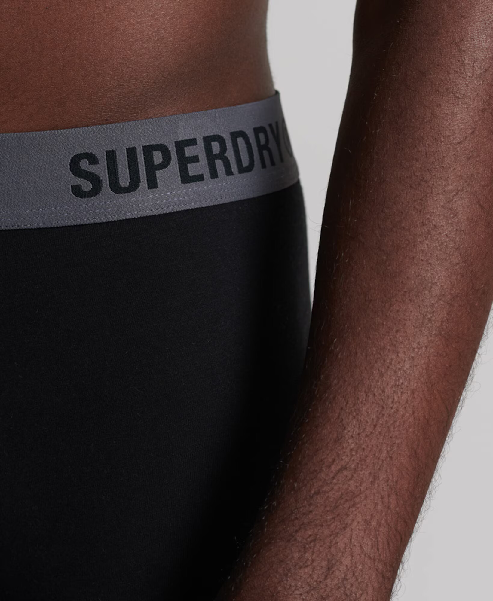 Superdry Boxeri gri închis / negru - Pled.ro