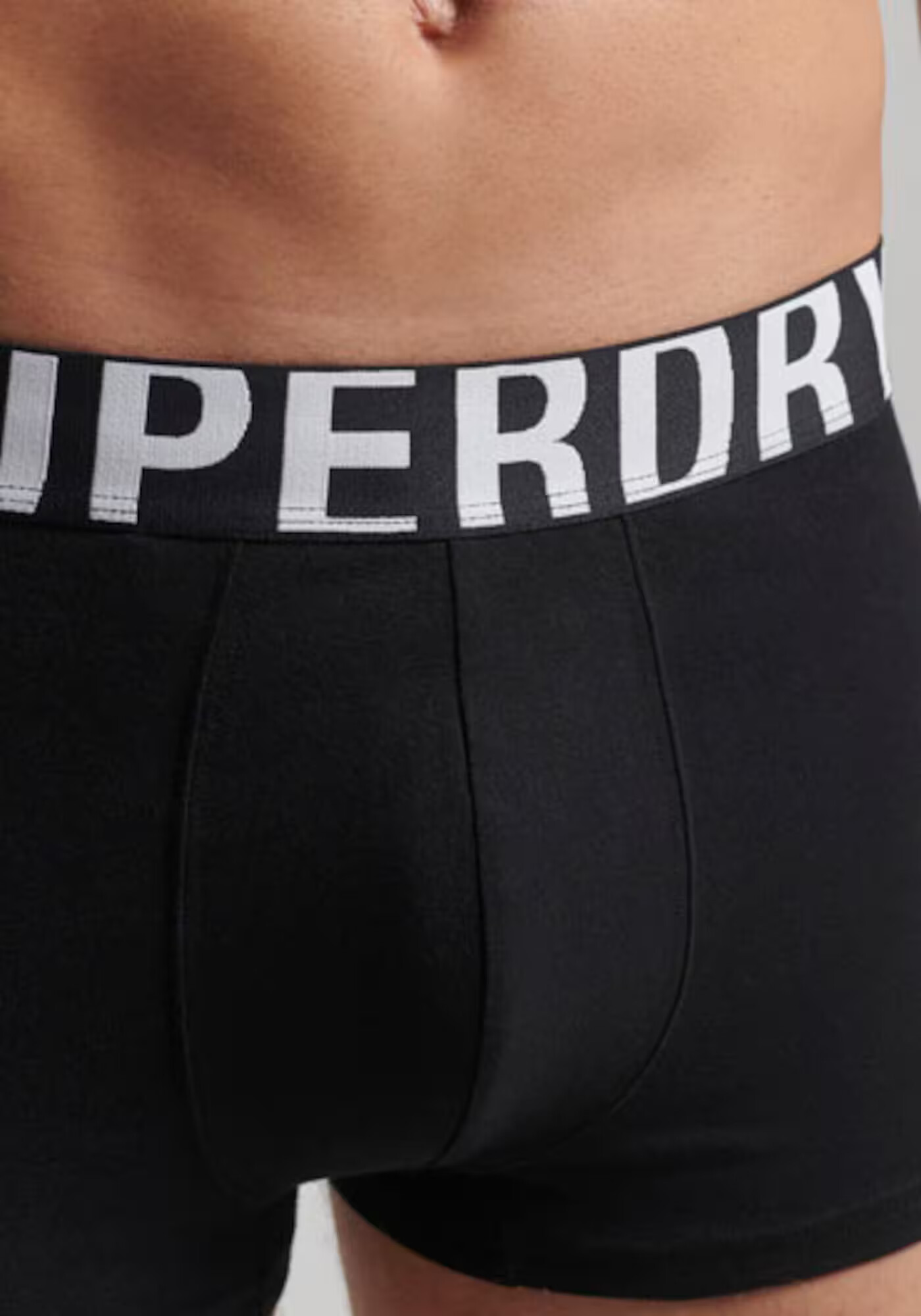 Superdry Boxeri negru / alb - Pled.ro