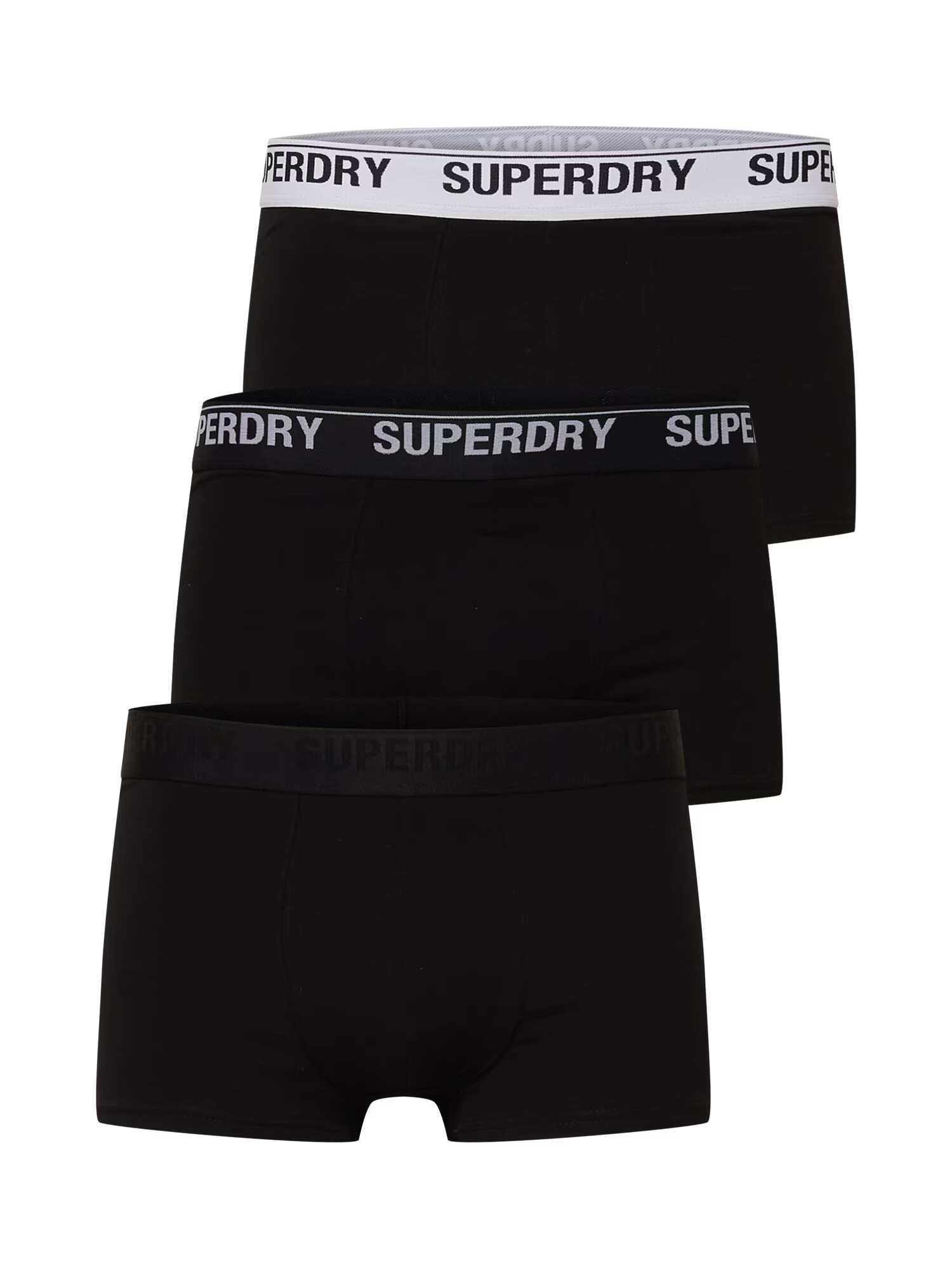 Superdry Boxeri negru / alb - Pled.ro