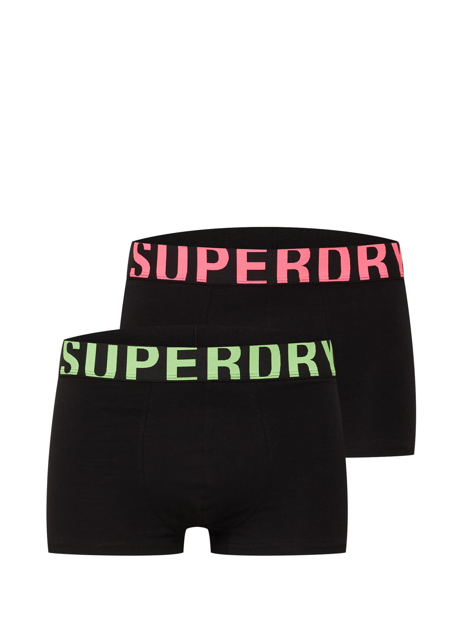 Superdry Boxeri verde neon / roz neon / negru - Pled.ro