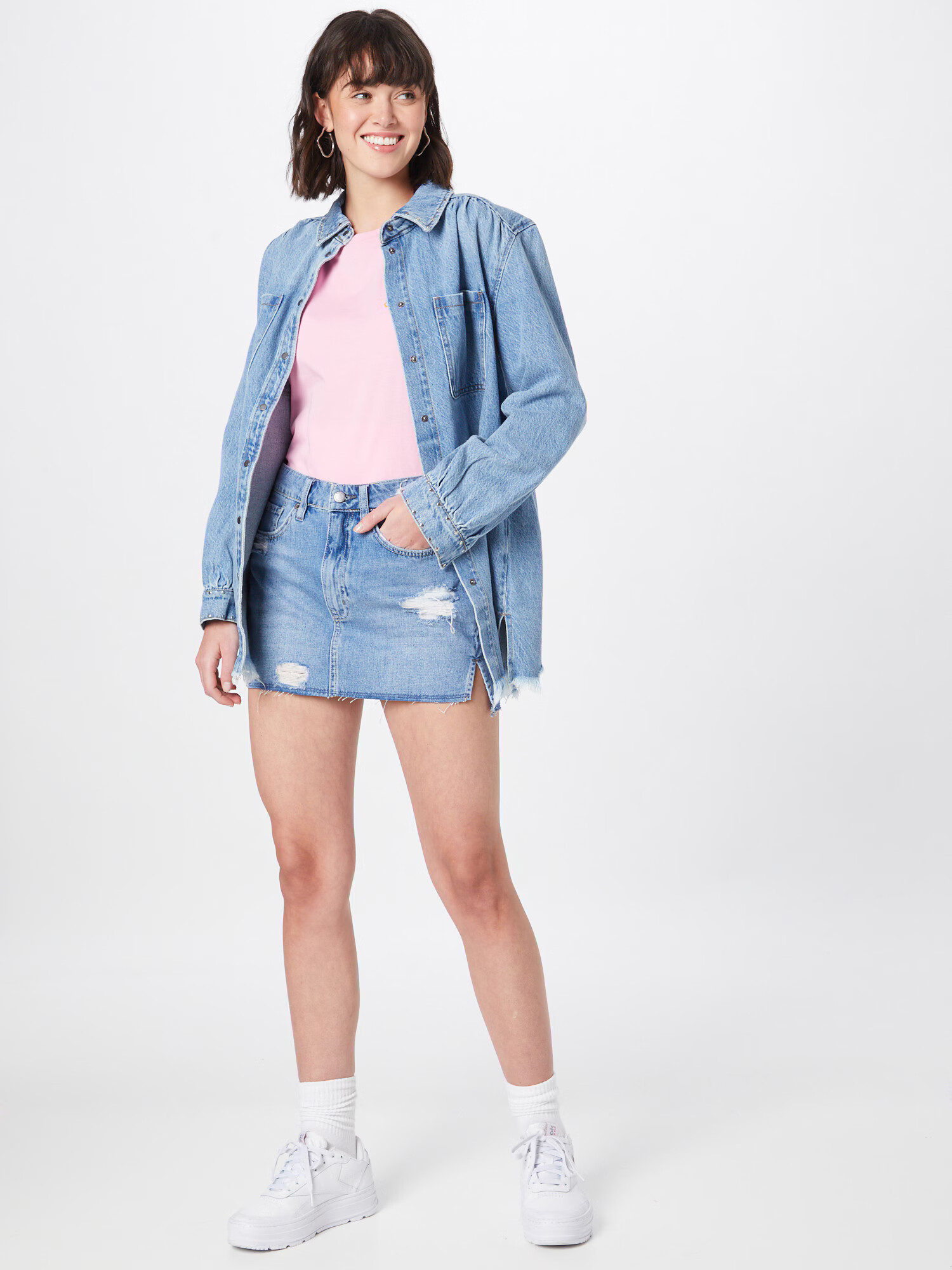 Superdry Fustă albastru denim - Pled.ro