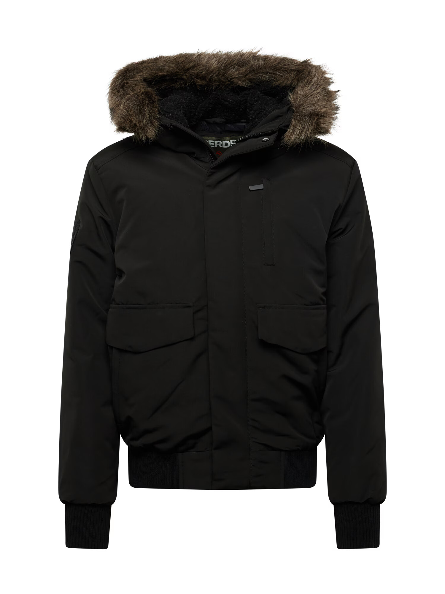 Superdry Geacă de iarnă 'Everest' maro / negru - Pled.ro