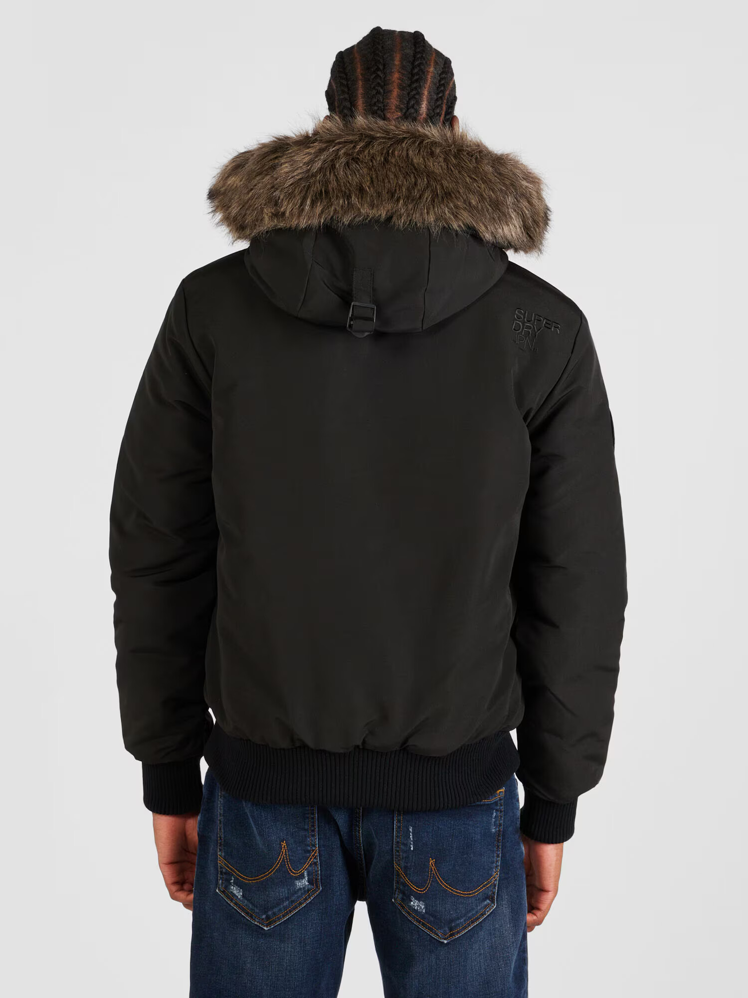 Superdry Geacă de iarnă 'Everest' maro / negru - Pled.ro