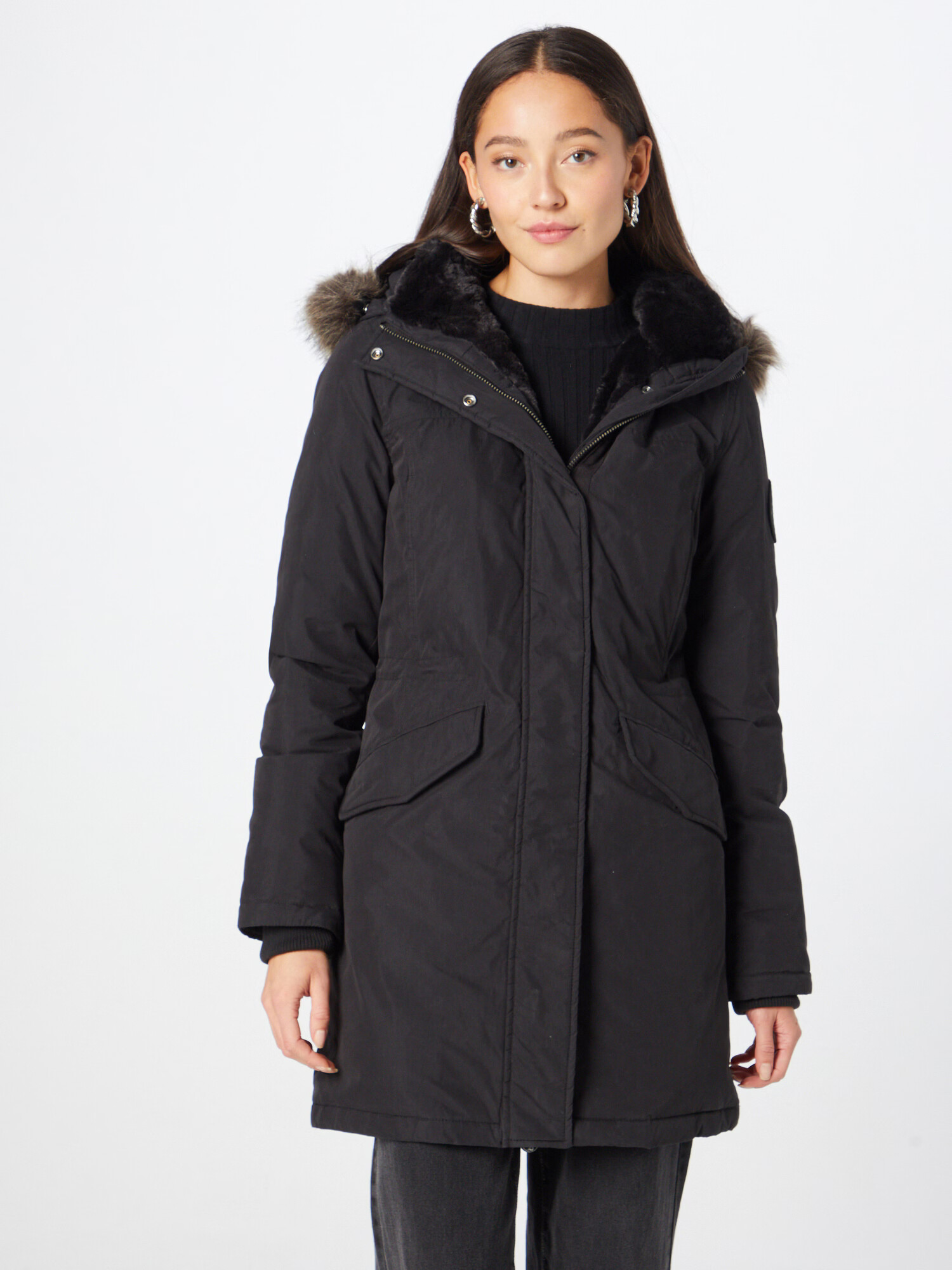 Superdry Parka de iarnă 'Everest' maro / negru - Pled.ro