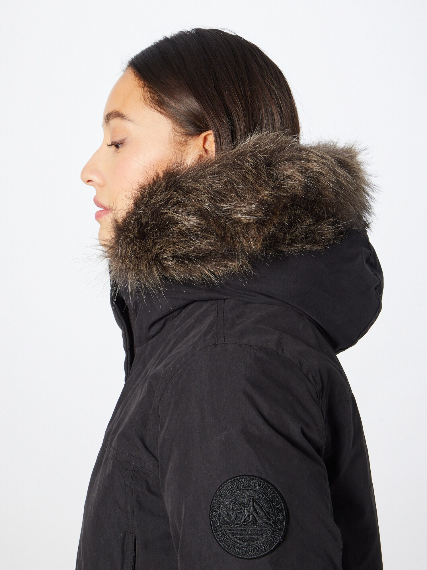 Superdry Parka de iarnă 'Everest' maro / negru - Pled.ro