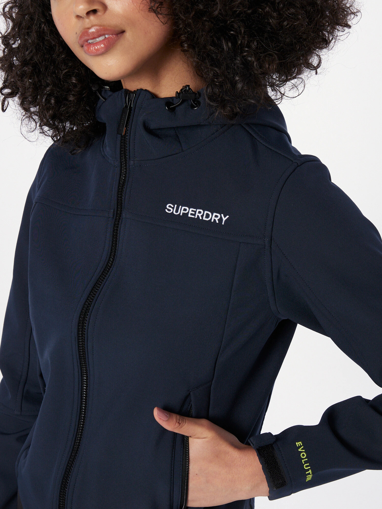 Superdry Geacă de primăvară-toamnă 'Code Trekker' albastru marin / verde petrol / alb - Pled.ro