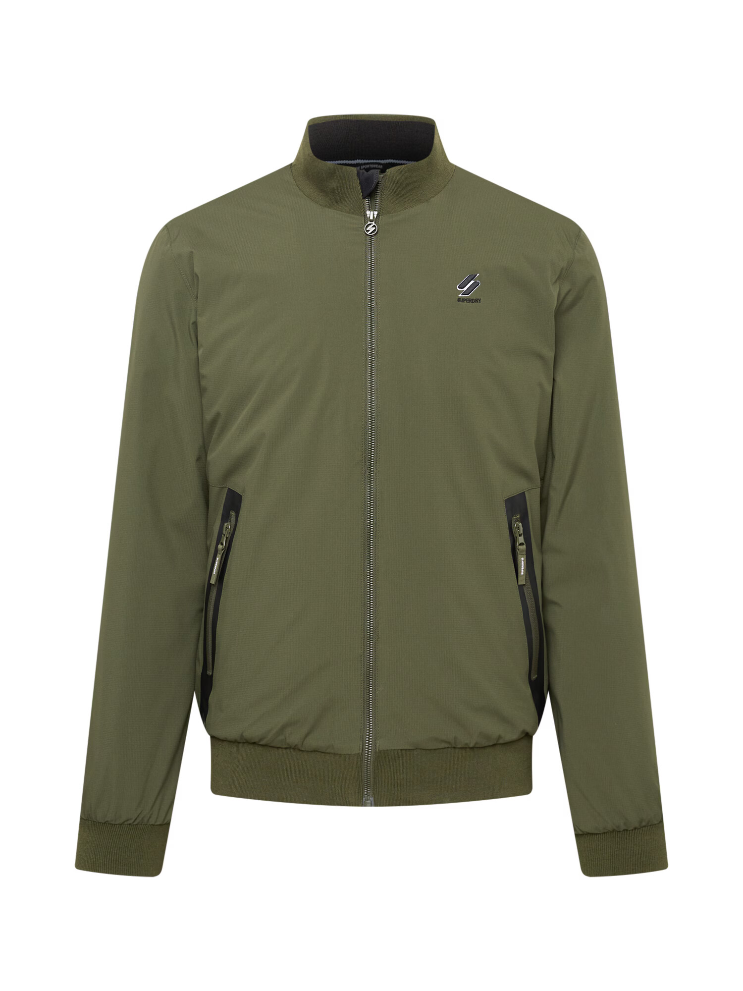 Superdry Geacă de primăvară-toamnă 'Harrington' verde închis / negru / alb - Pled.ro