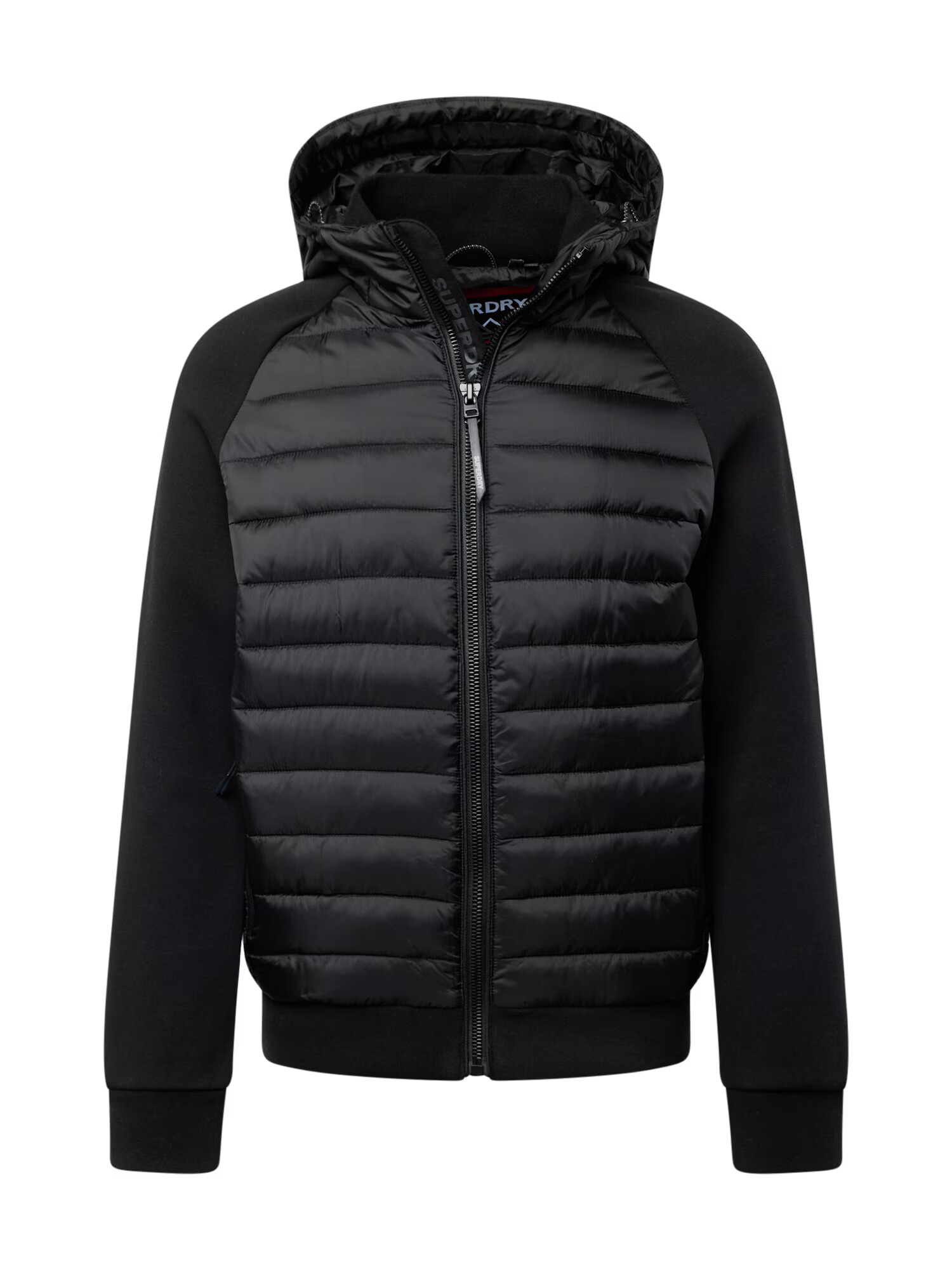 Superdry Geacă de primăvară-toamnă 'Storm Hybrid' gri / roșu / negru - Pled.ro