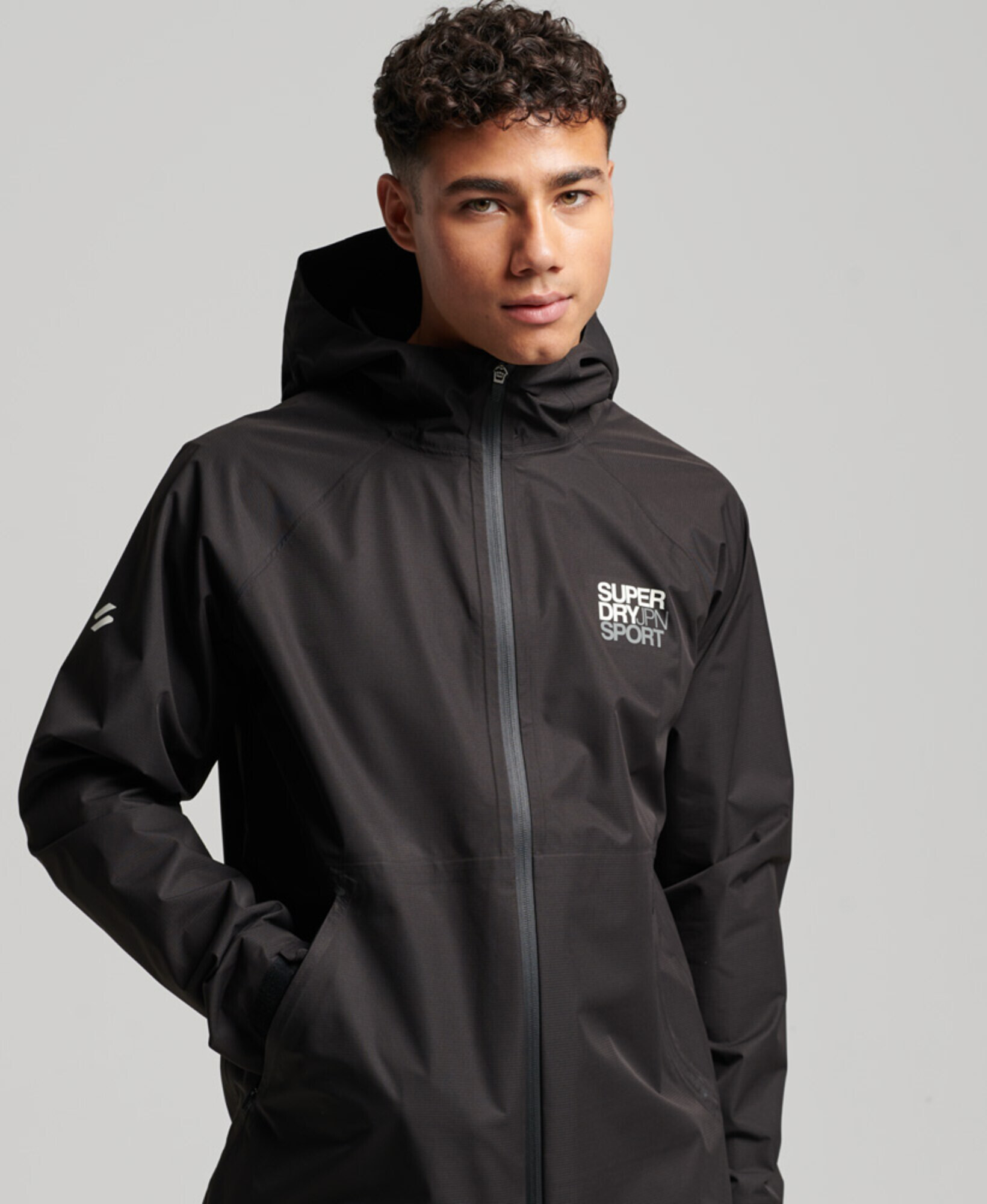 Superdry Geacă sport gri închis / negru / alb - Pled.ro