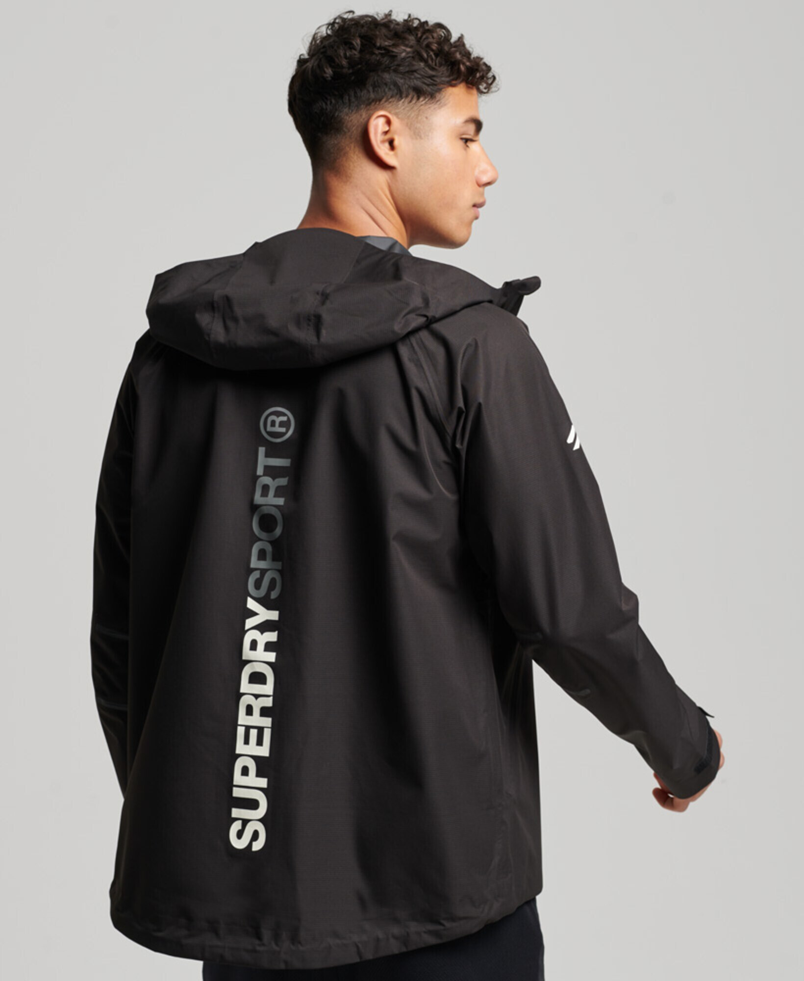 Superdry Geacă sport gri închis / negru / alb - Pled.ro