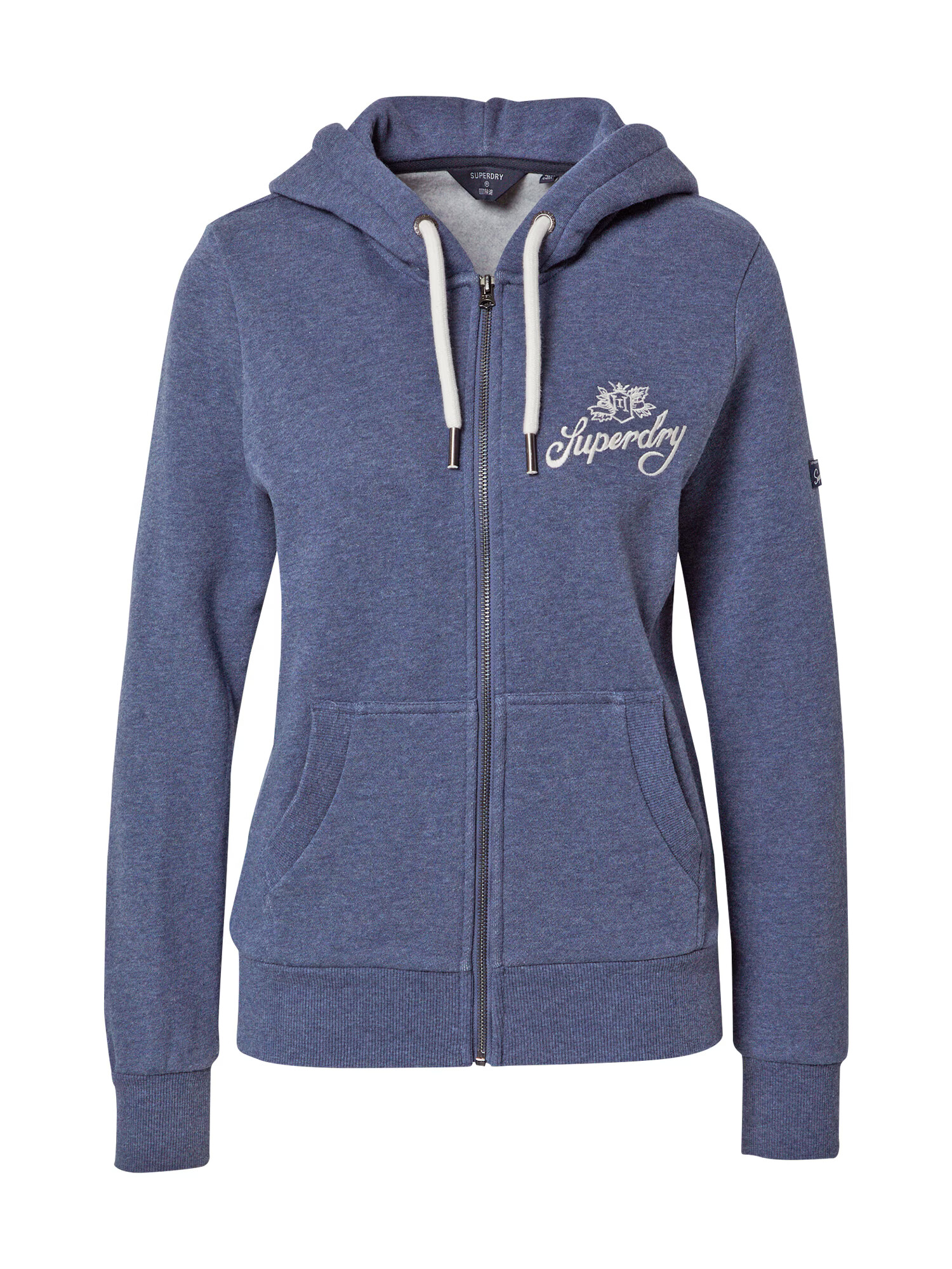 Superdry Hanorac albastru amestec / alb - Pled.ro