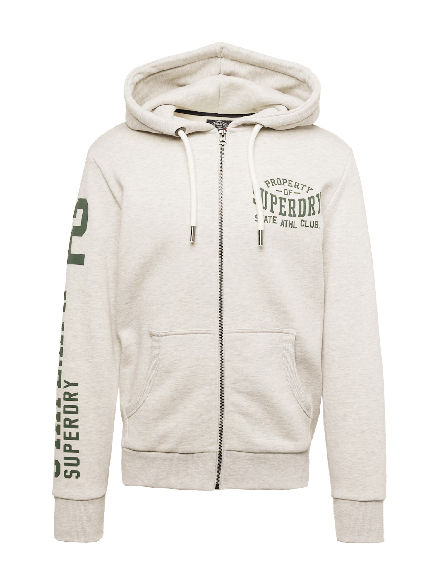 Superdry Hanorac bej deschis / verde închis - Pled.ro