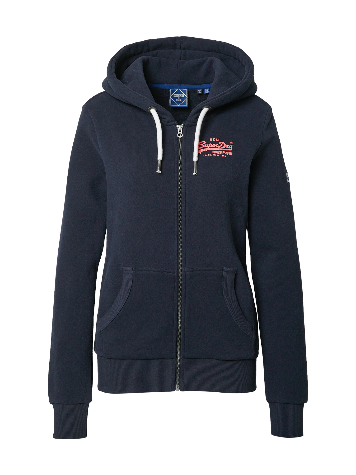 Superdry Hanorac bleumarin / roz - Pled.ro