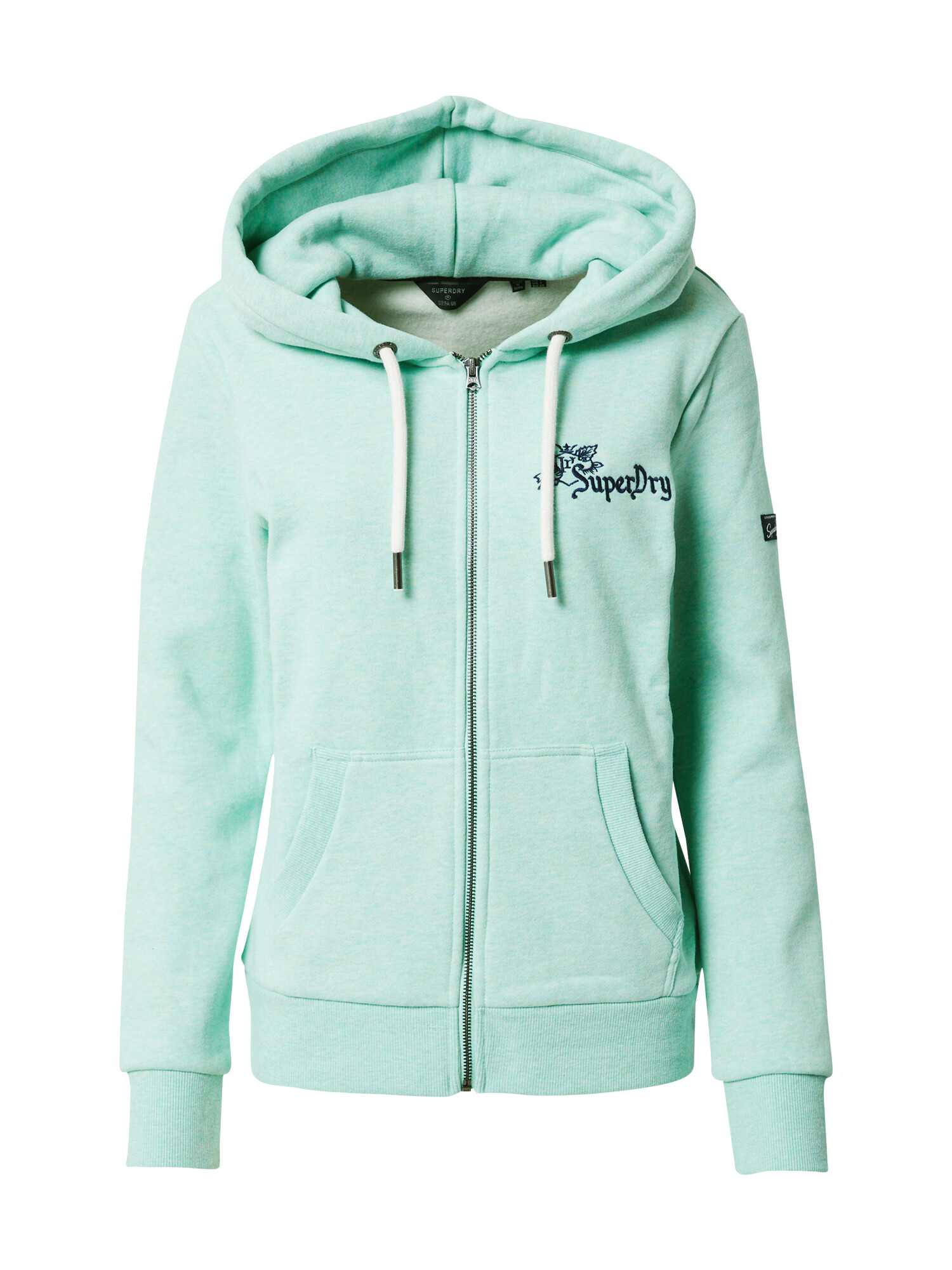 Superdry Hanorac bleumarin / verde mentă - Pled.ro