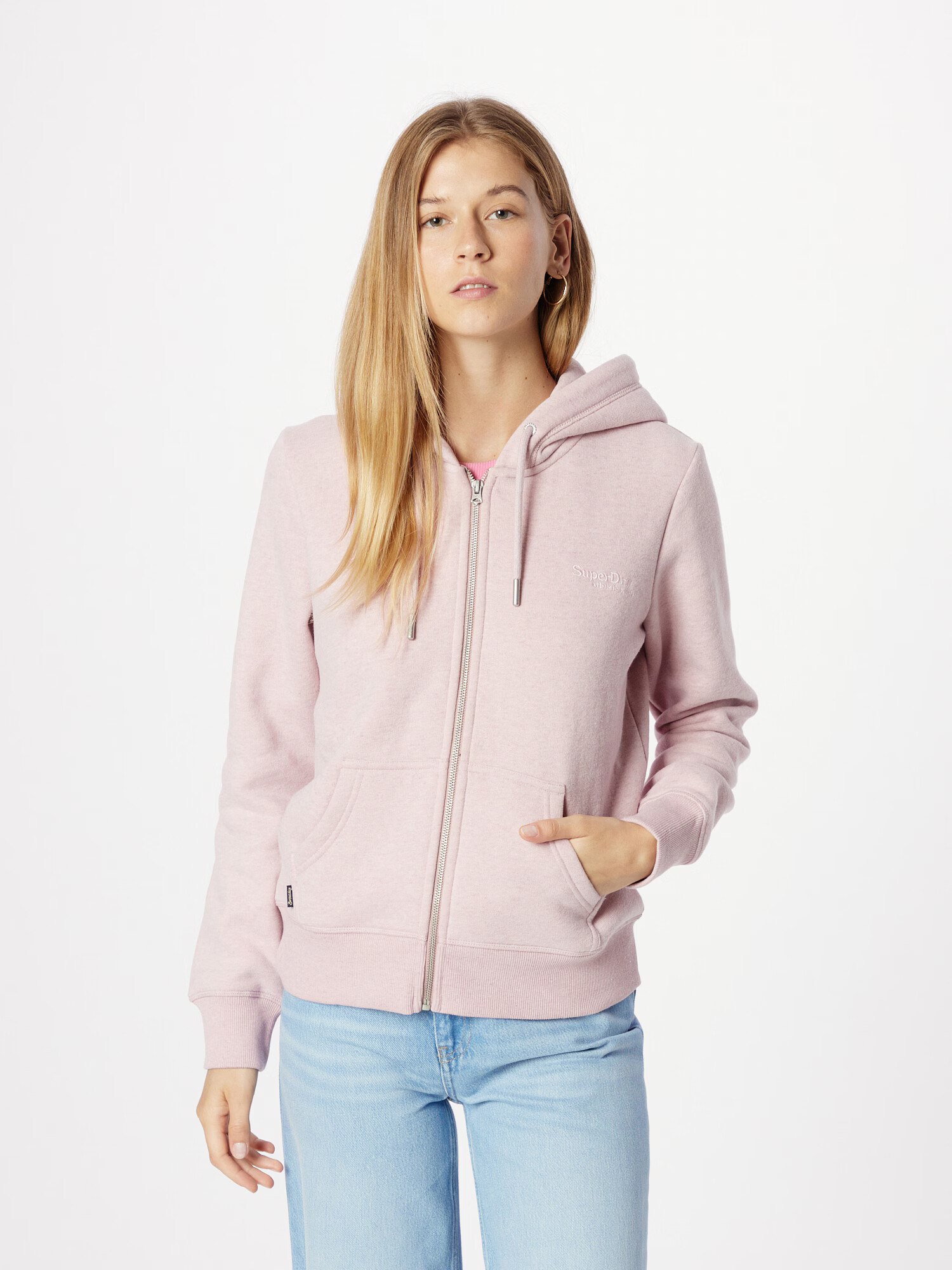 Superdry Hanorac 'Essential' roz - Pled.ro