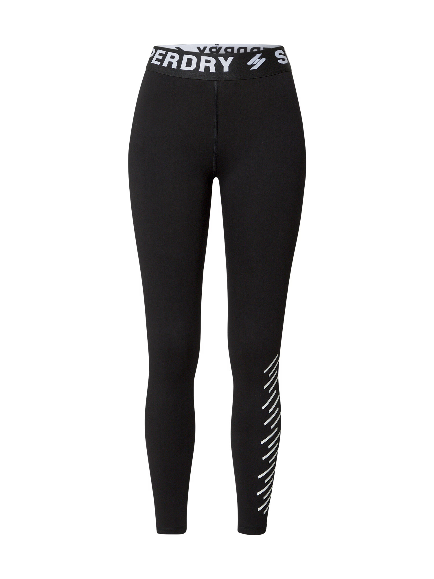 Superdry Leggings negru / alb - Pled.ro