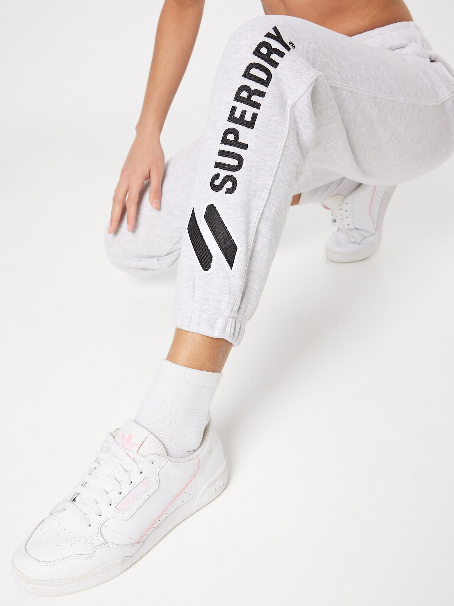 Superdry Pantaloni albastru noapte / gri amestecat - Pled.ro