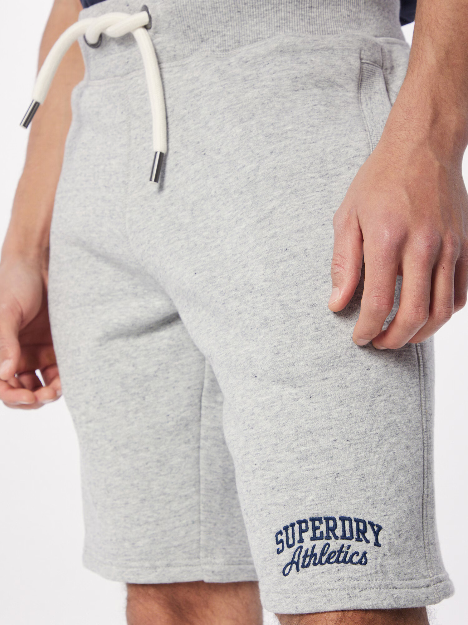 Superdry Pantaloni bleumarin / gri amestecat - Pled.ro