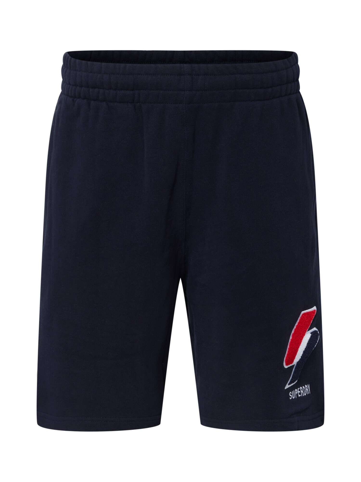 Superdry Pantaloni bleumarin / roșu intens / alb - Pled.ro