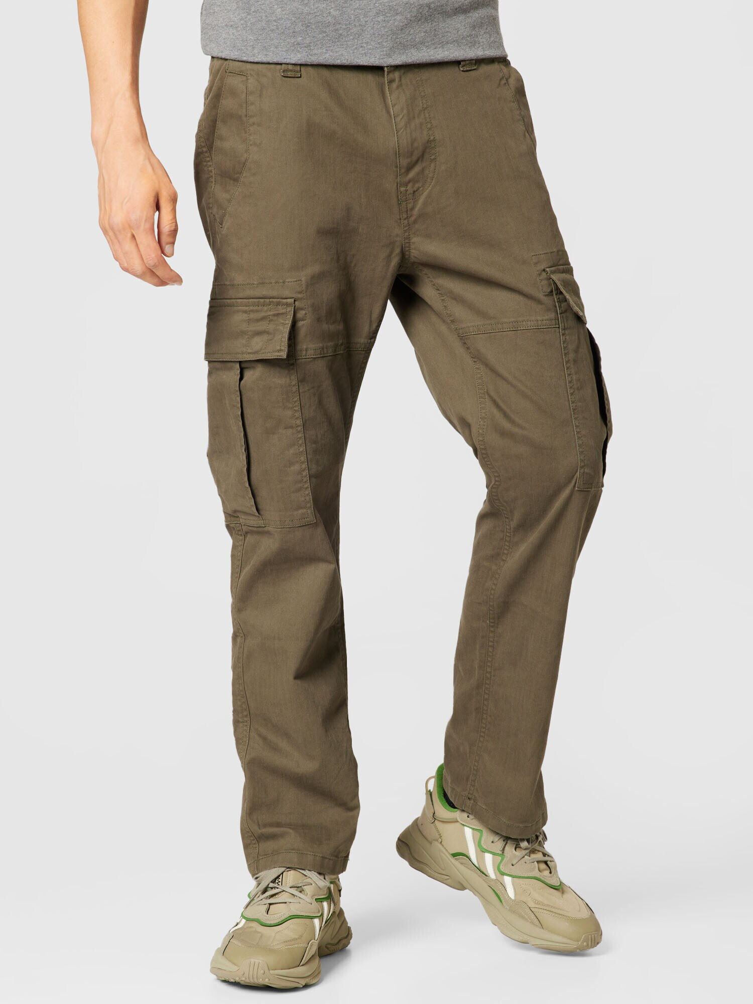 Superdry Pantaloni cu buzunare kaki - Pled.ro