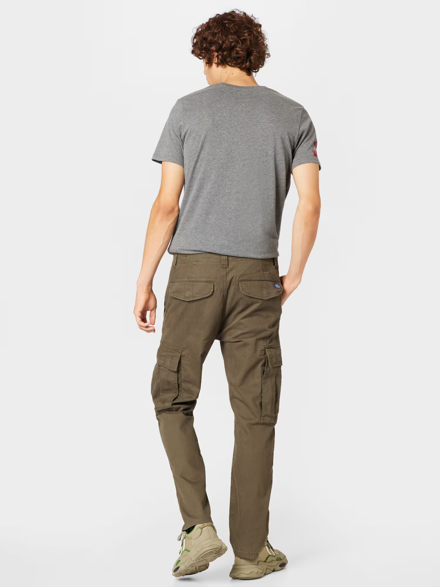 Superdry Pantaloni cu buzunare kaki - Pled.ro