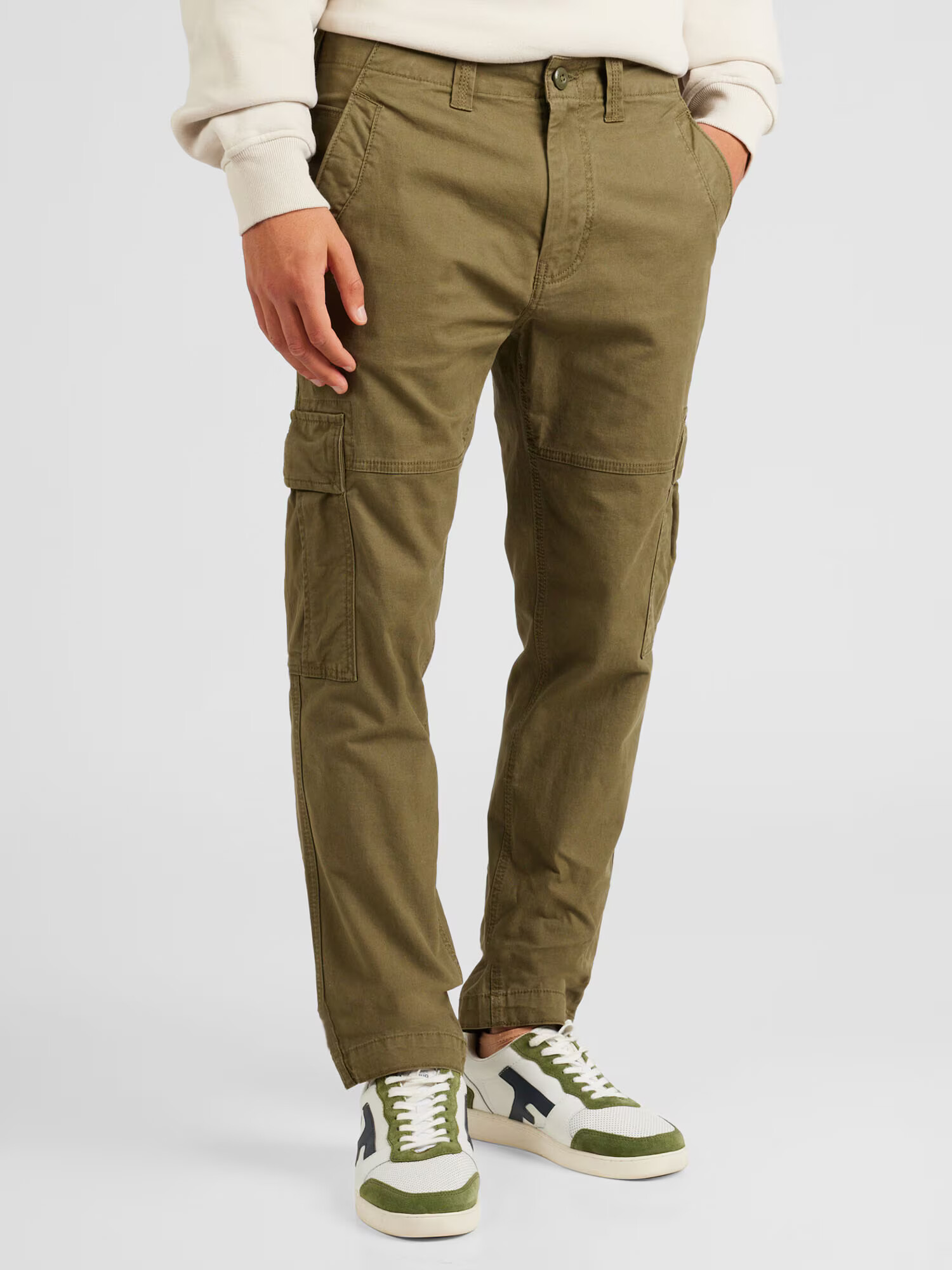 Superdry Pantaloni cu buzunare kaki - Pled.ro