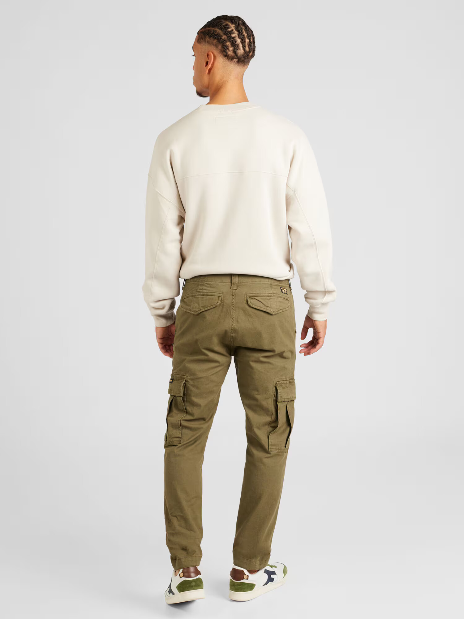 Superdry Pantaloni cu buzunare kaki - Pled.ro