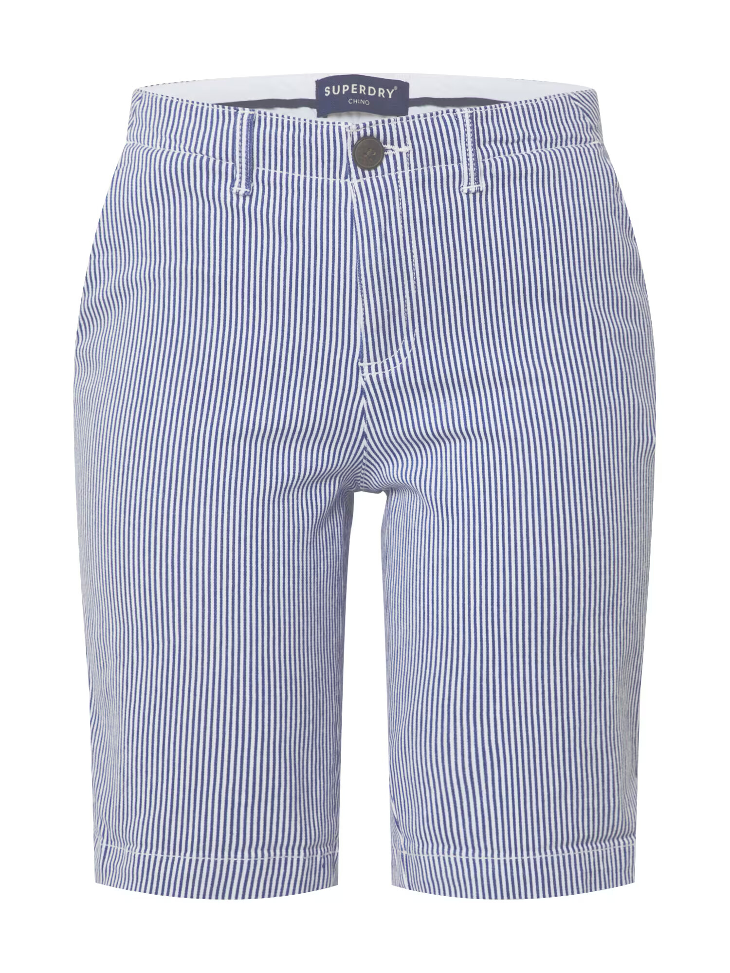 Superdry Pantaloni eleganți 'CITY' bleumarin / alb - Pled.ro