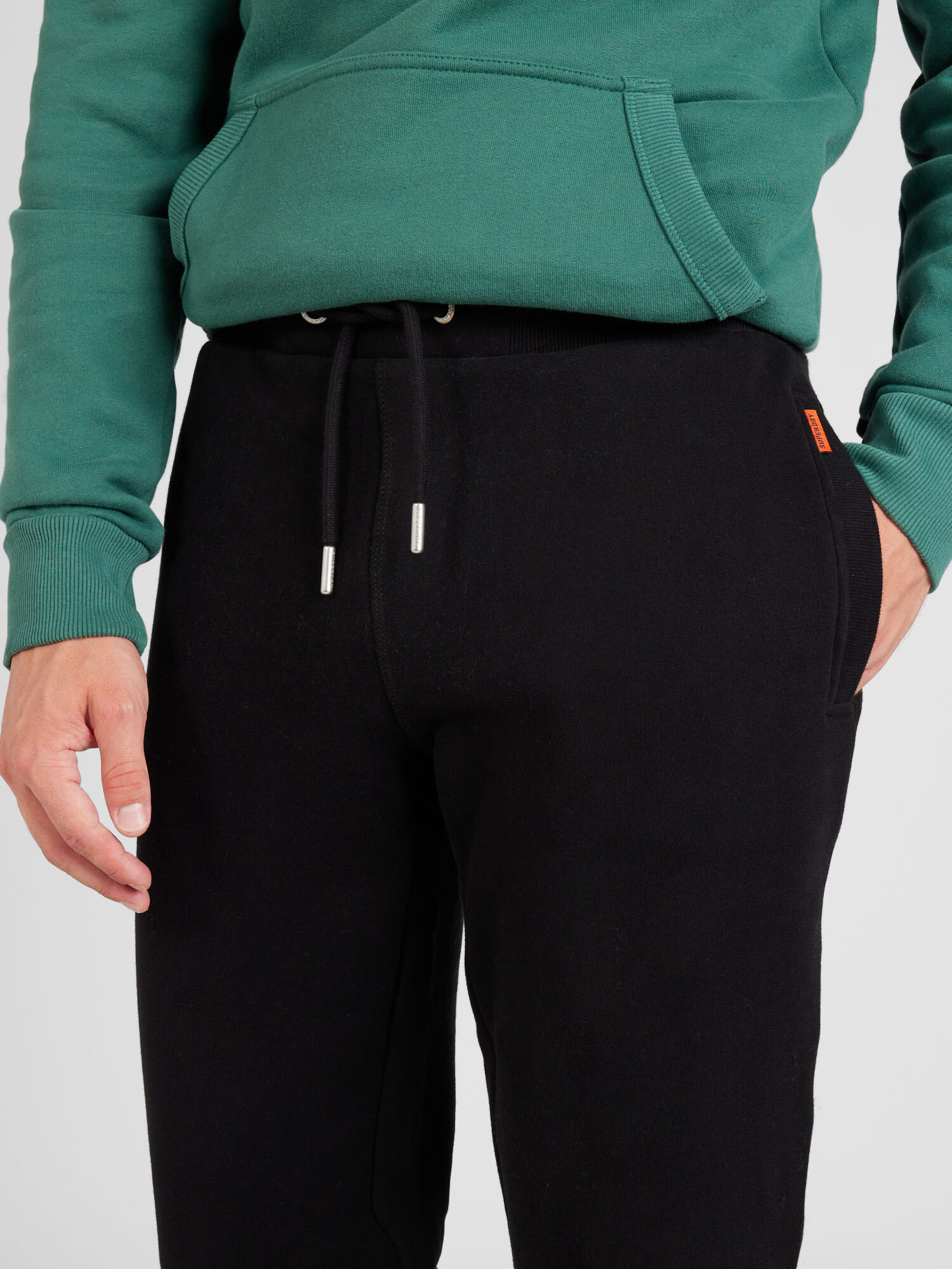 Superdry Pantaloni 'Essential' negru - Pled.ro