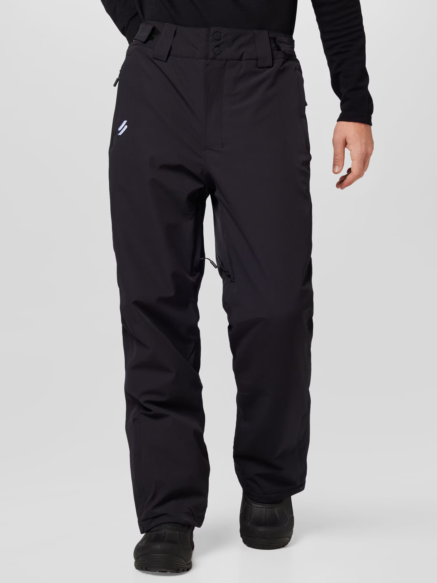 Superdry Pantaloni outdoor gri deschis / negru - Pled.ro