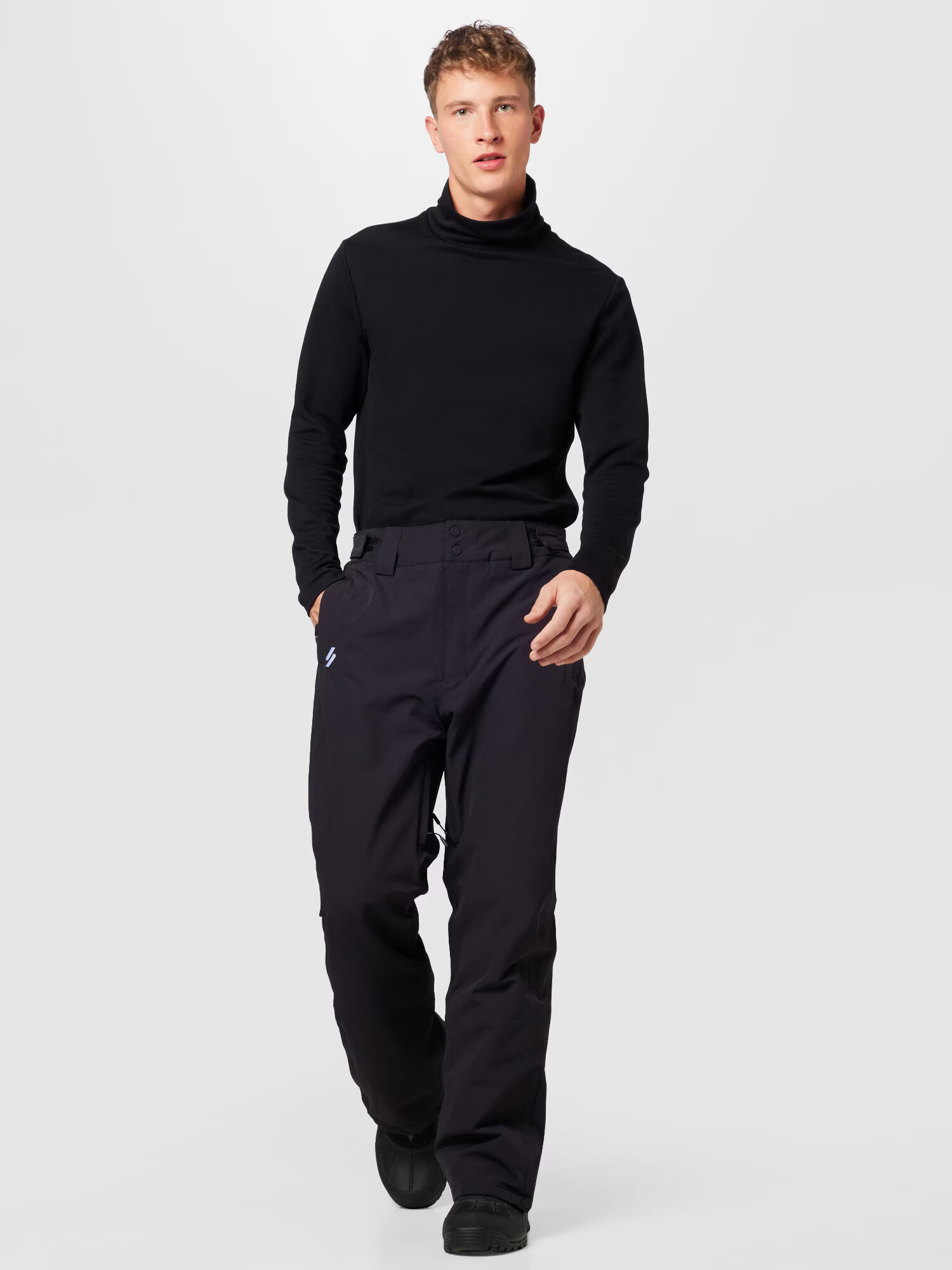 Superdry Pantaloni outdoor gri deschis / negru - Pled.ro