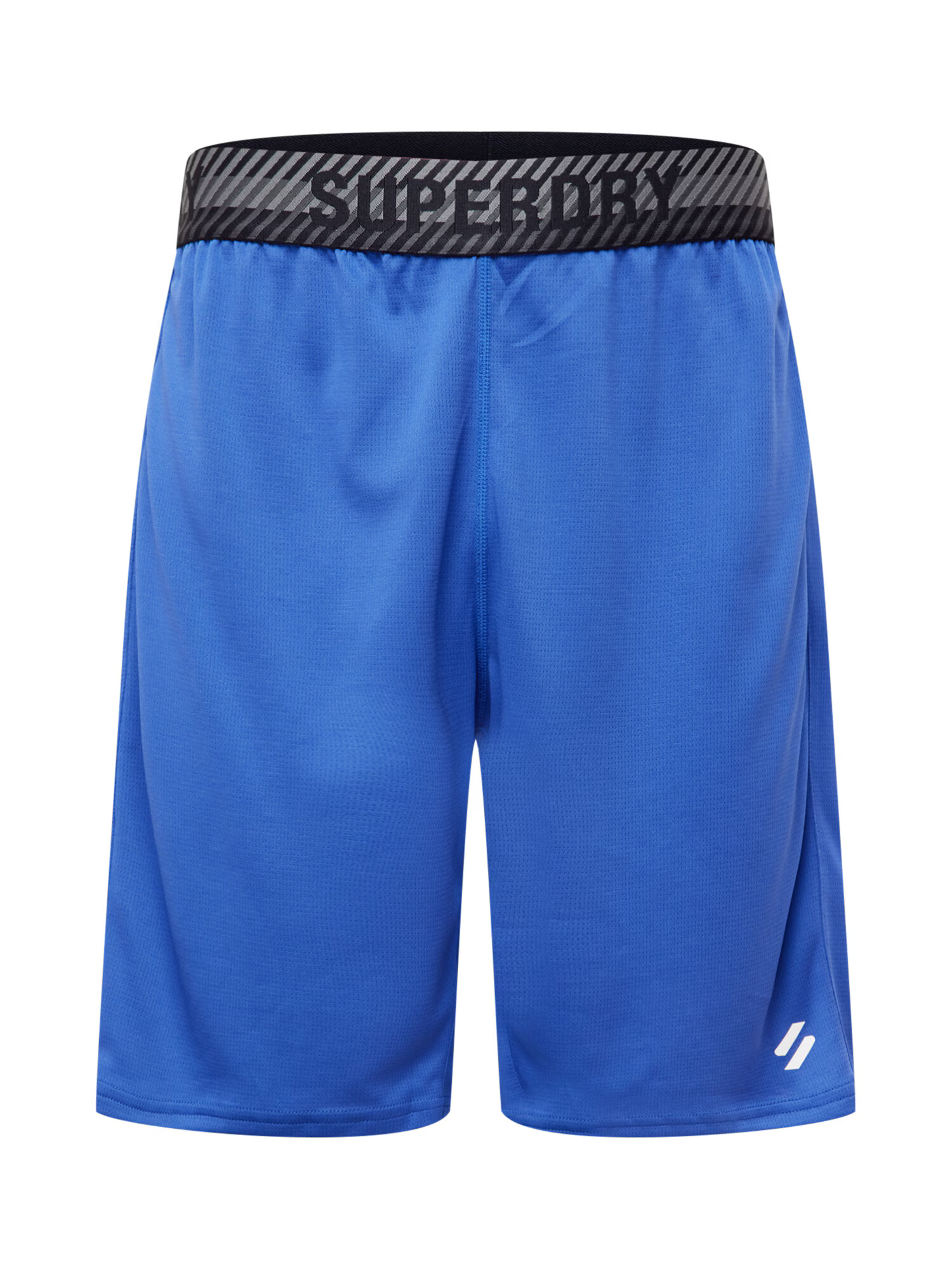 Superdry Pantaloni sport 'Core' albastru cobalt / gri / negru / alb - Pled.ro