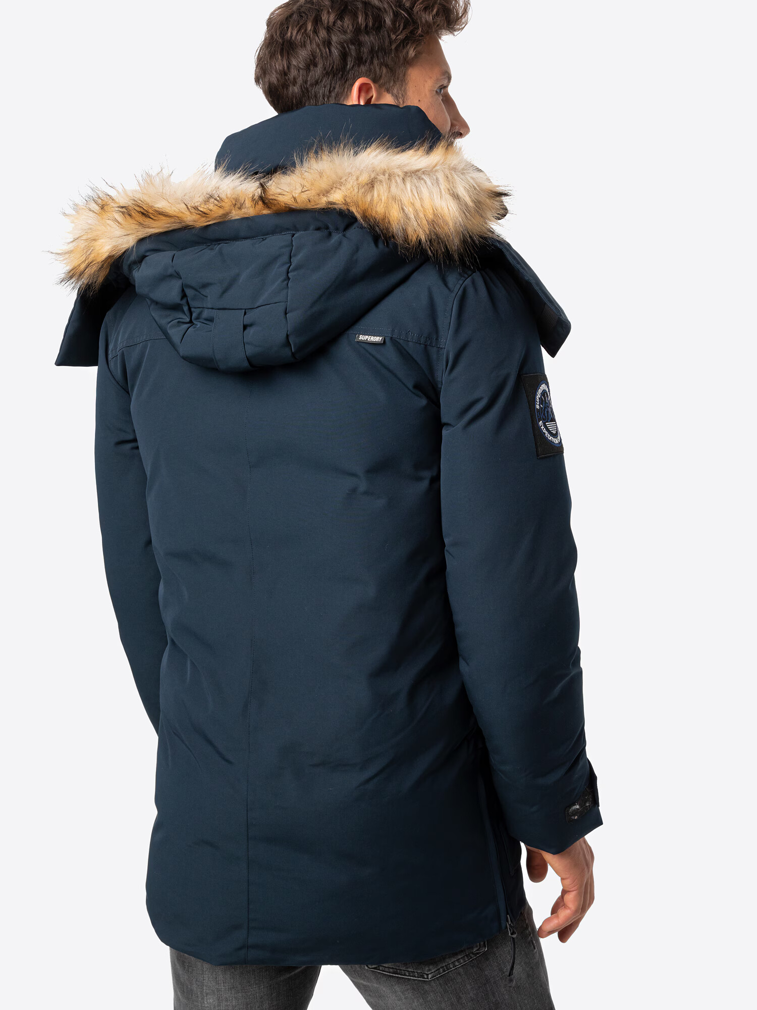 Superdry Parka de iarnă 'Everest' albastru marin - Pled.ro