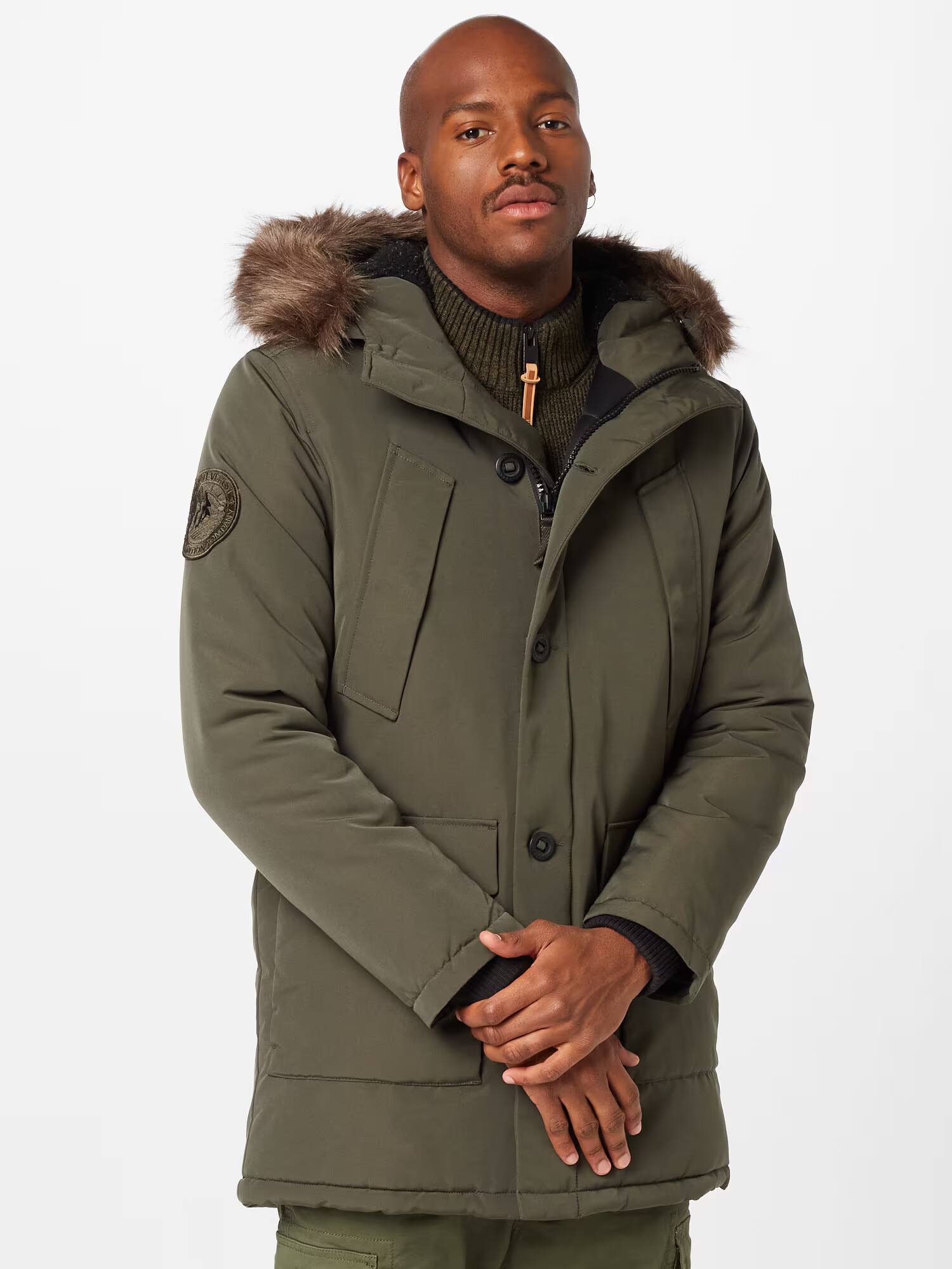 Superdry Parka de iarnă 'Everest' maro / kaki - Pled.ro