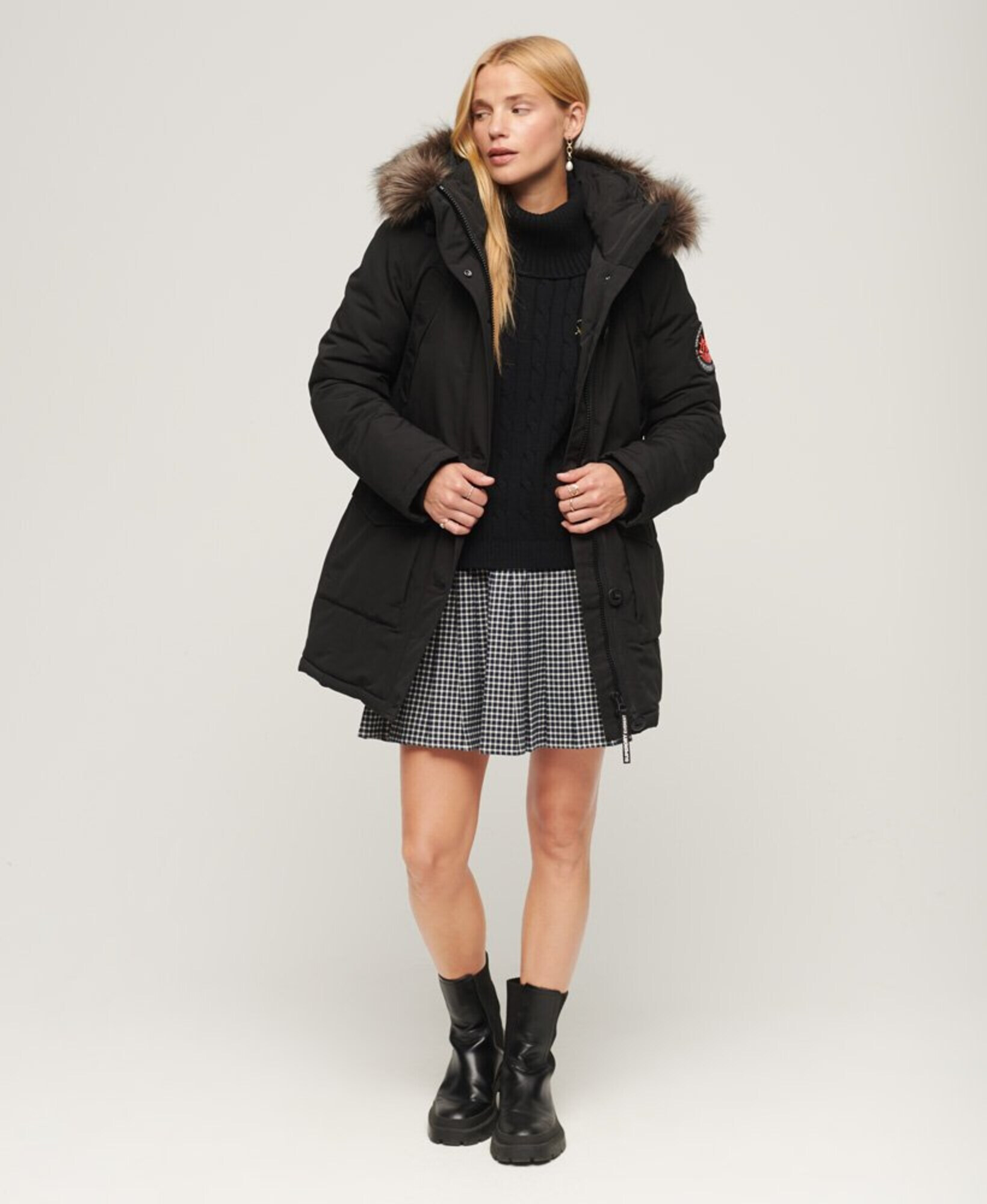 Superdry Parka de iarnă 'EVEREST' negru - Pled.ro