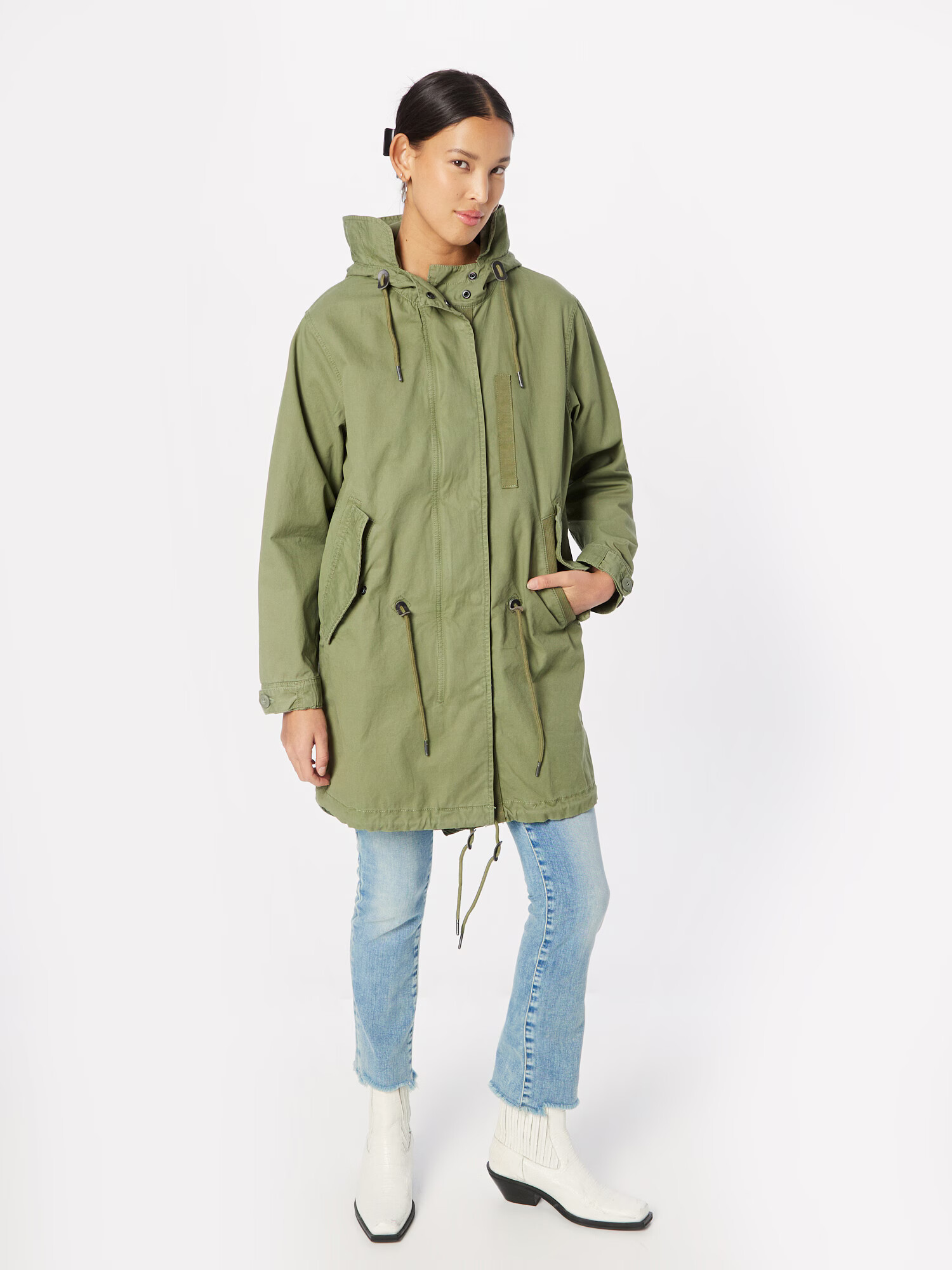 Superdry Parka de primăvară-toamnă kaki / negru - Pled.ro